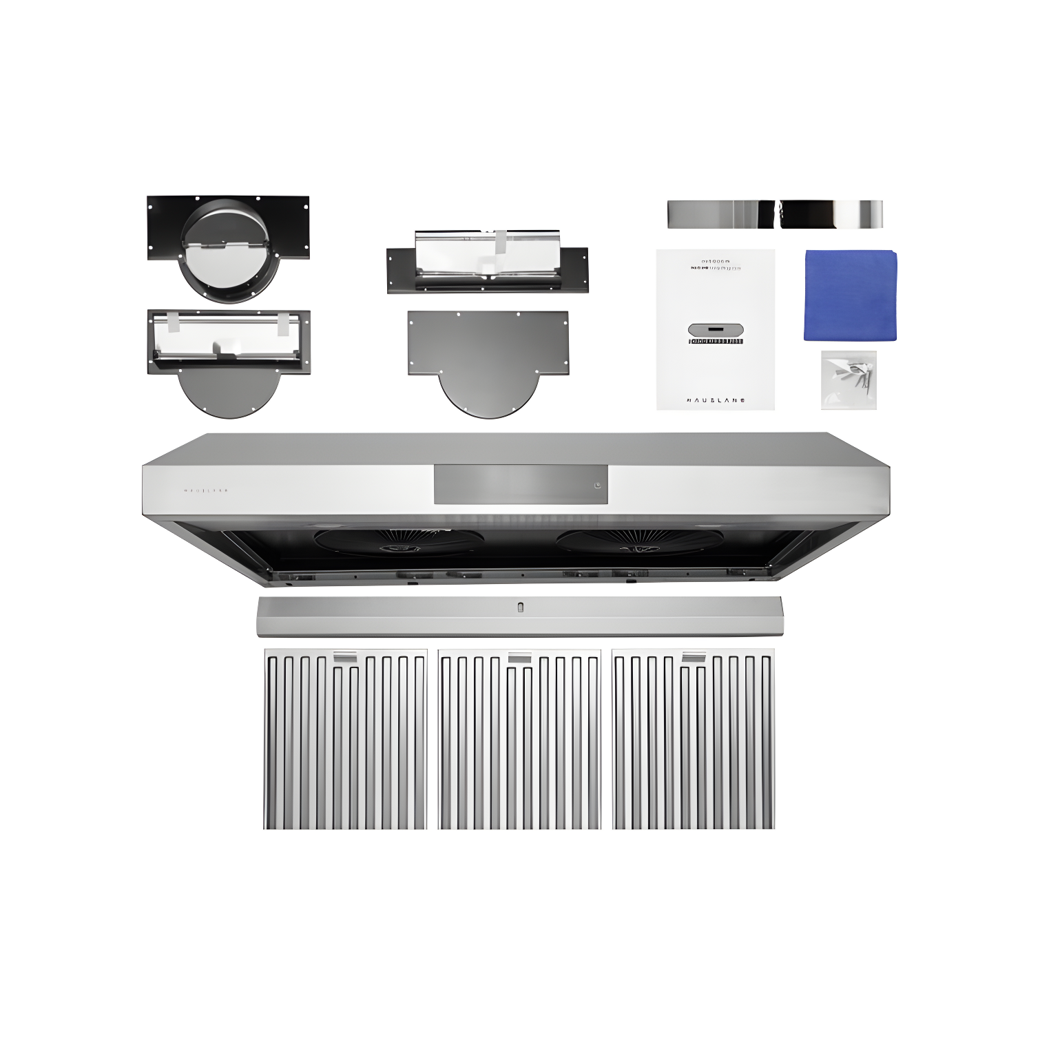 Hauslane Hauslane Range Hood 30 Inch - Under Cabinet Range Hood 30" Stainless Steel Kitchen Hood, Vent Hood 30 Inches, Stove Vent Hood for Kitchen, Vent Hoods 30 Inch with LED - Chef Series PS18 XJ-TLKX-SFBU