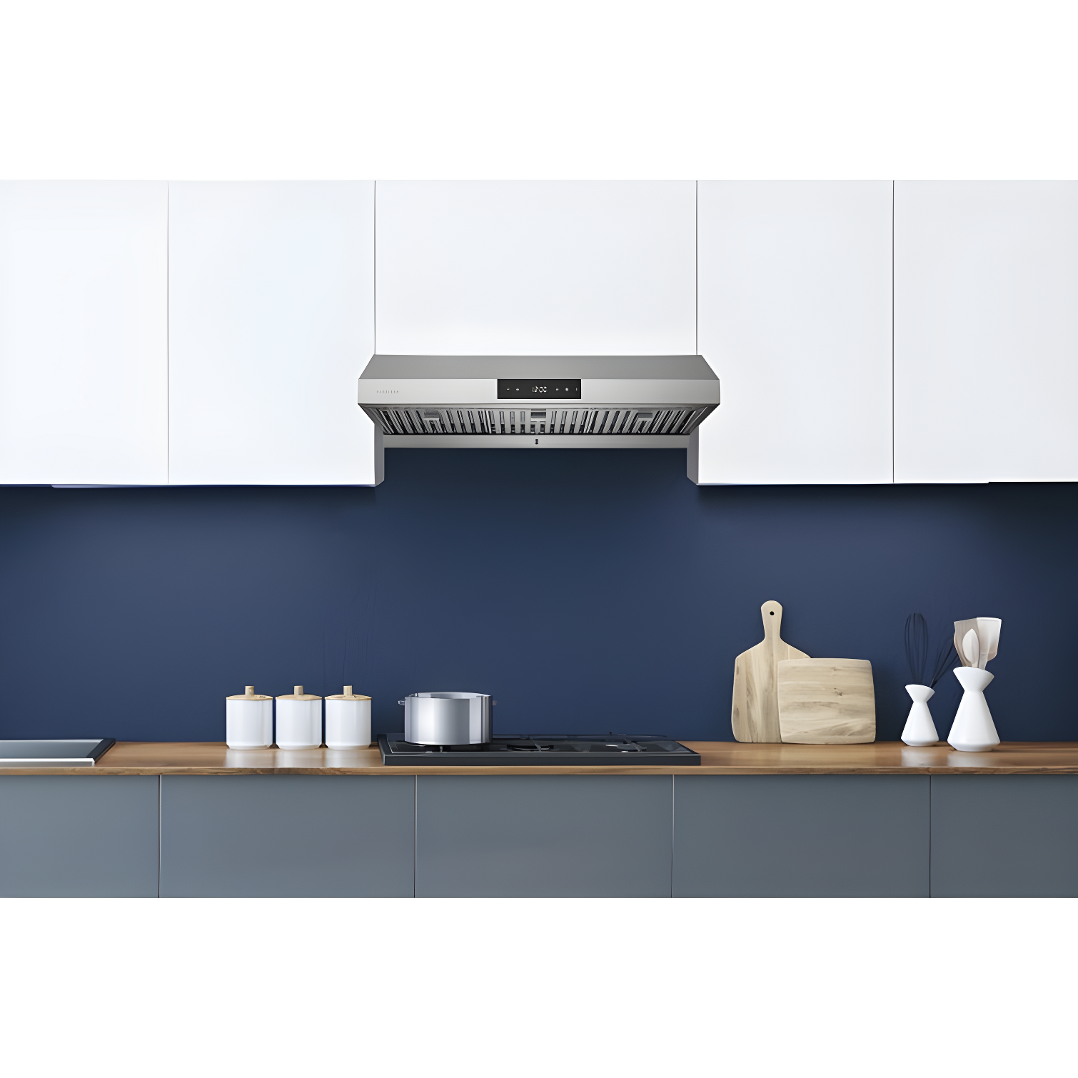Hauslane Hauslane Range Hood 30 Inch - Under Cabinet Range Hood 30" Stainless Steel Kitchen Hood, Vent Hood 30 Inches, Stove Vent Hood for Kitchen, Vent Hoods 30 Inch with LED - Chef Series PS18 XJ-TLKX-SFBU
