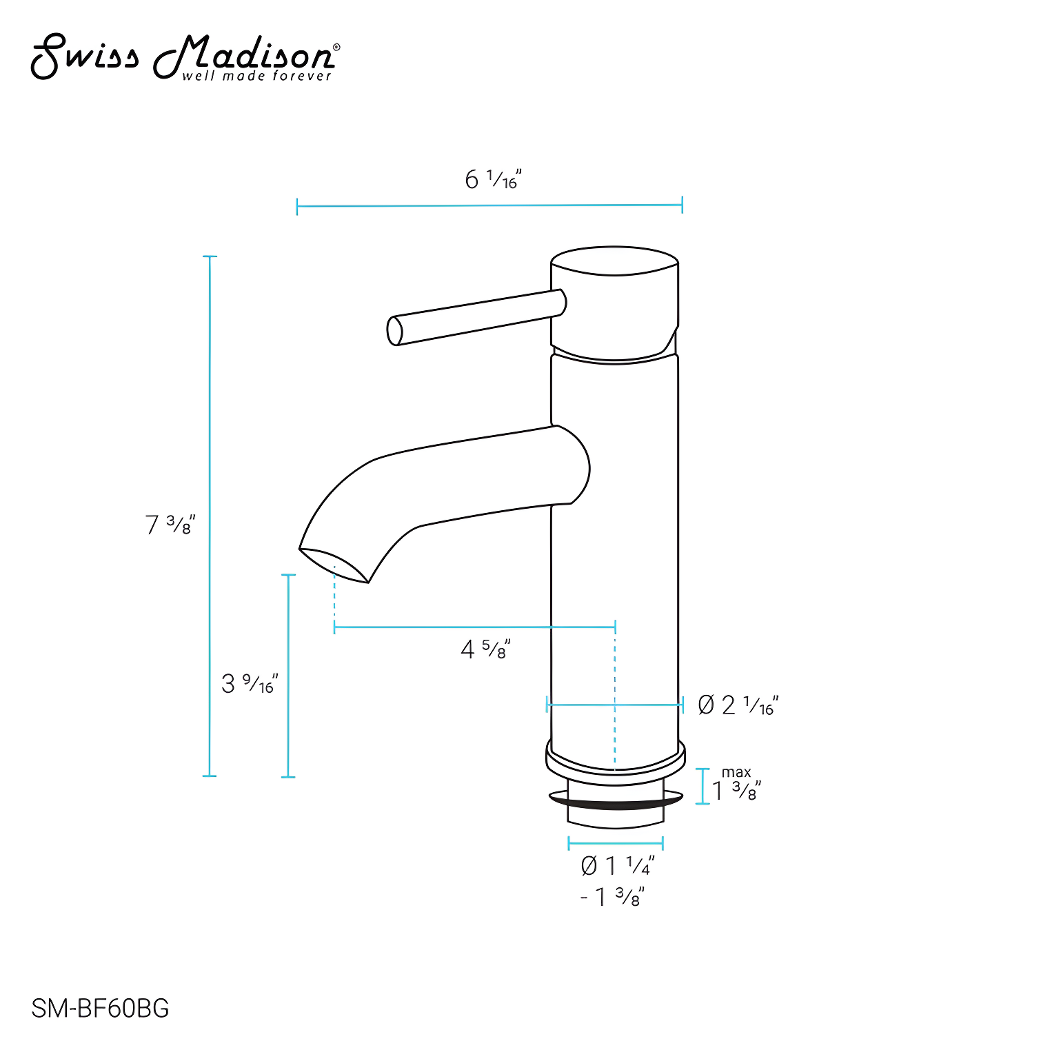 Ivy Single Hole, Single-Handle, Bathroom Faucet