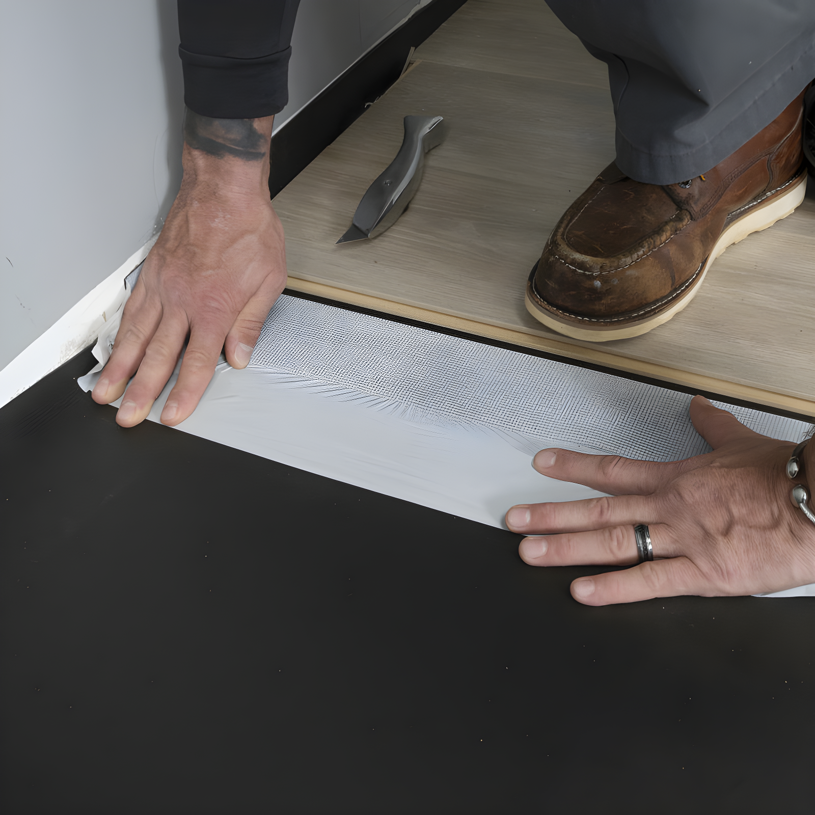 QEP ROBERTS Black Jack Underlayment - 100 sq. ft. Roll - 43" x 28' x 2.5 mm