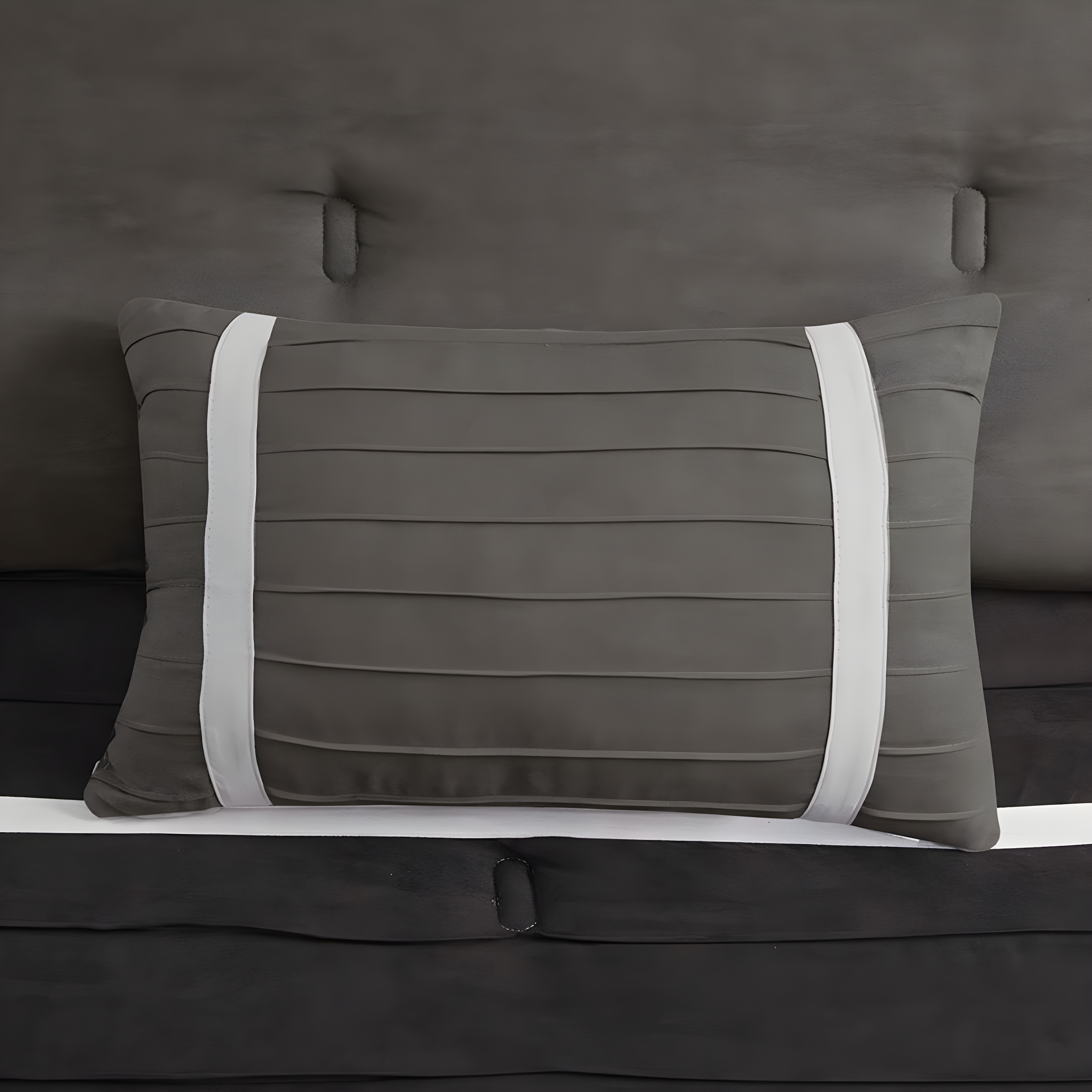 Madison Park Palmer 7 PC Pieced Faux Suede Comforter Set