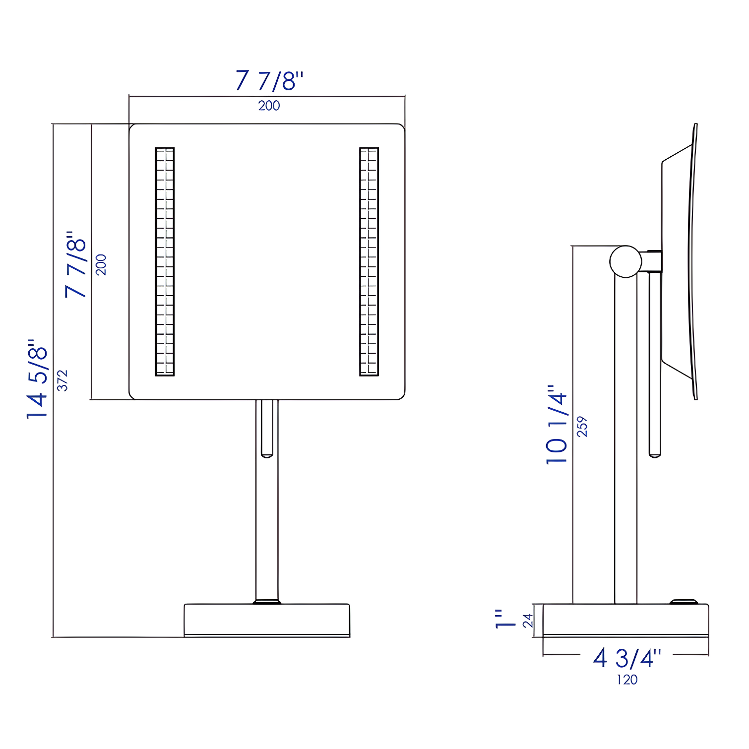 Concave LED Mirror