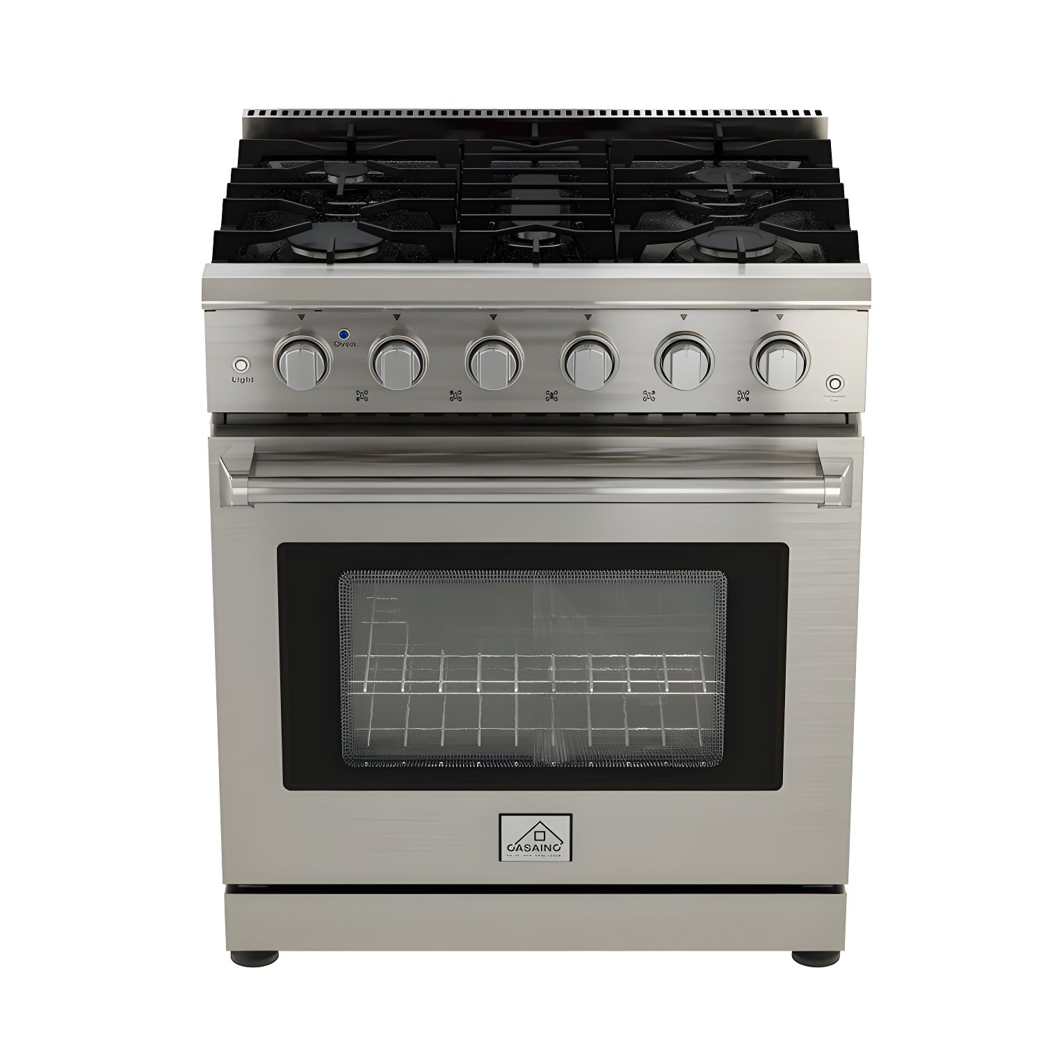 CASAINC CASAINC 30" 4.55 Cubic Feet Smart Natural Gas Freestanding Convection Range CA-HXJ300R