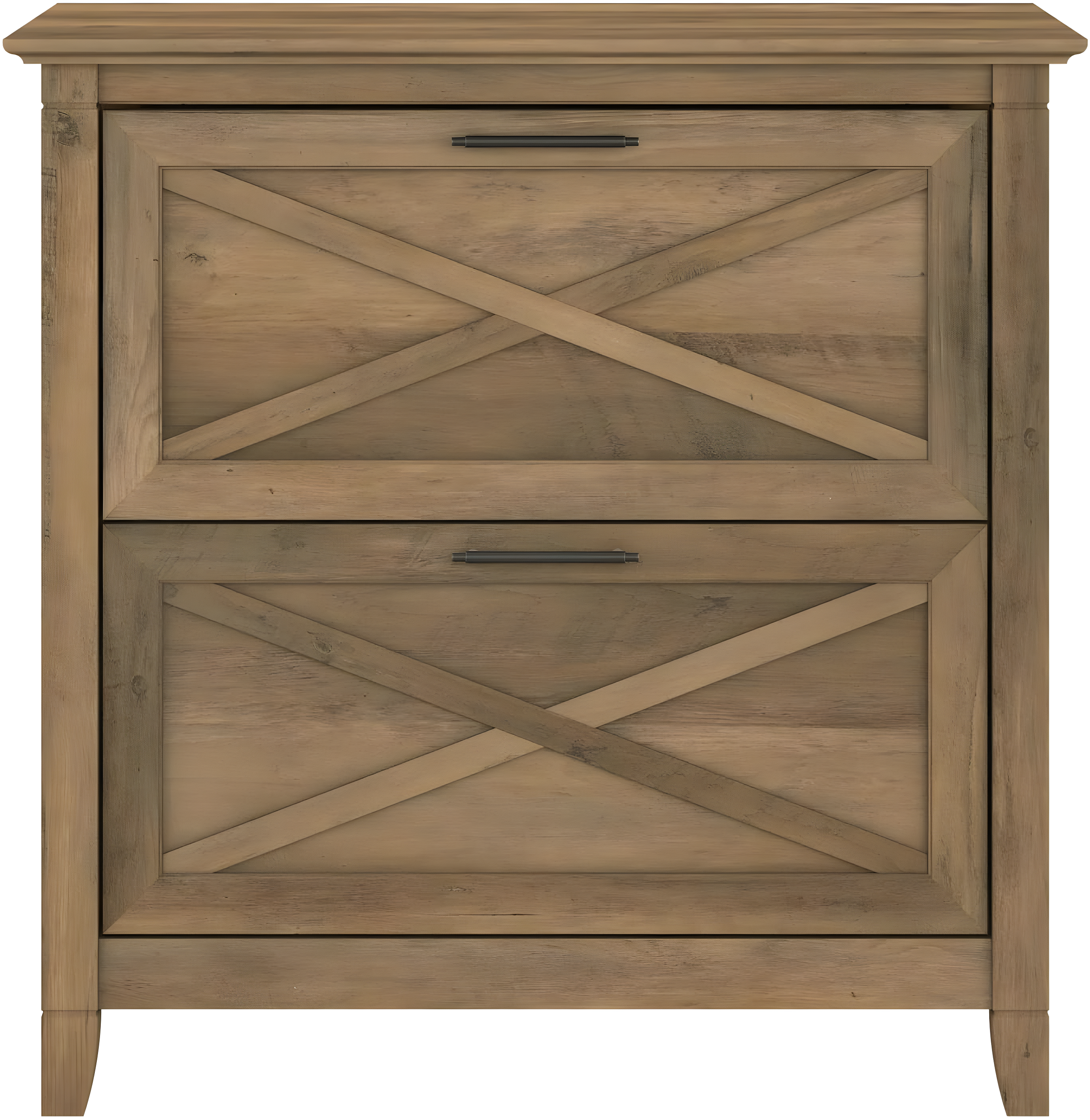 Bush Furniture Key West Lateral File Cabinet, 2 Drawer, Reclaimed Pine
