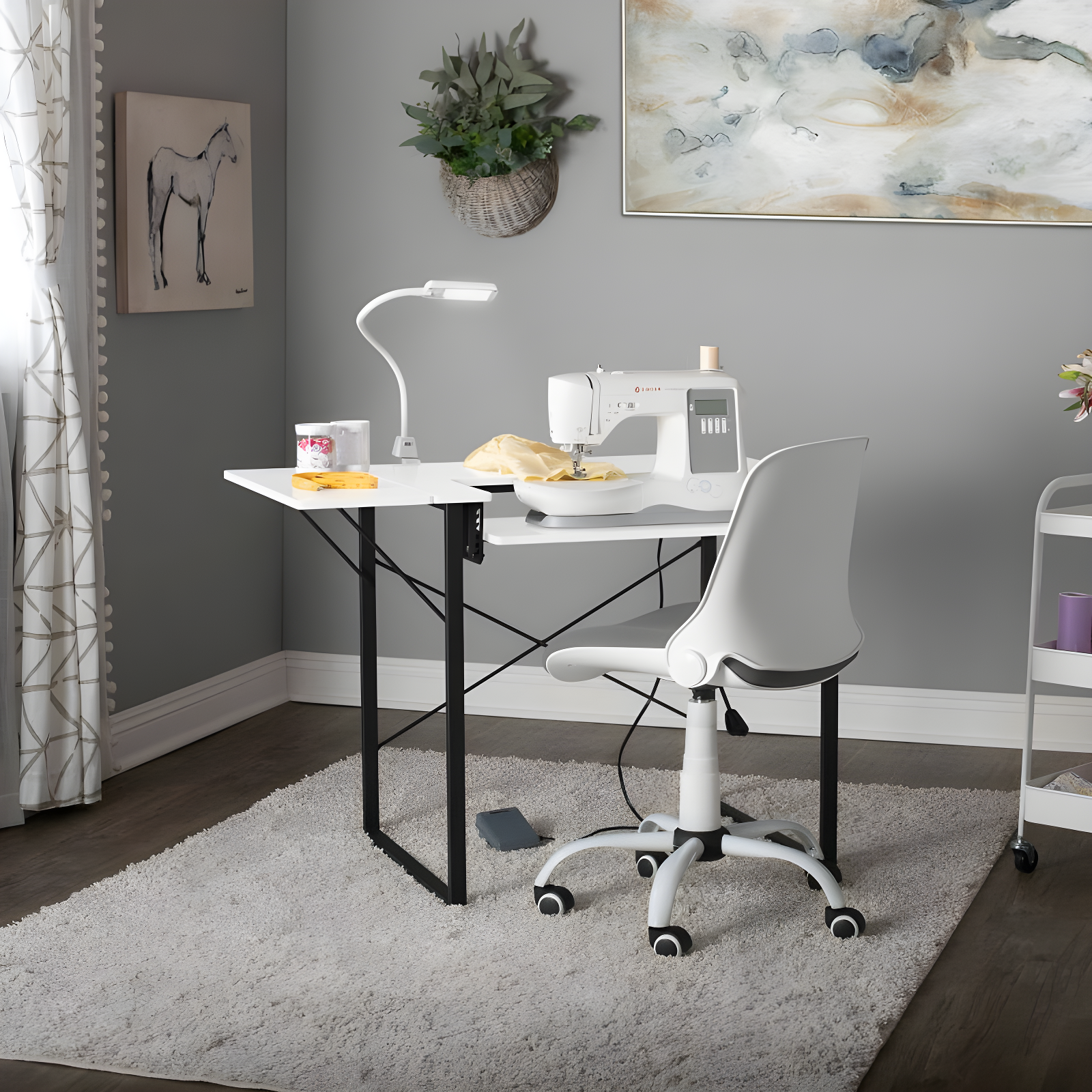 41'' x 23'' Sewing Table with Sewing Machine Platform