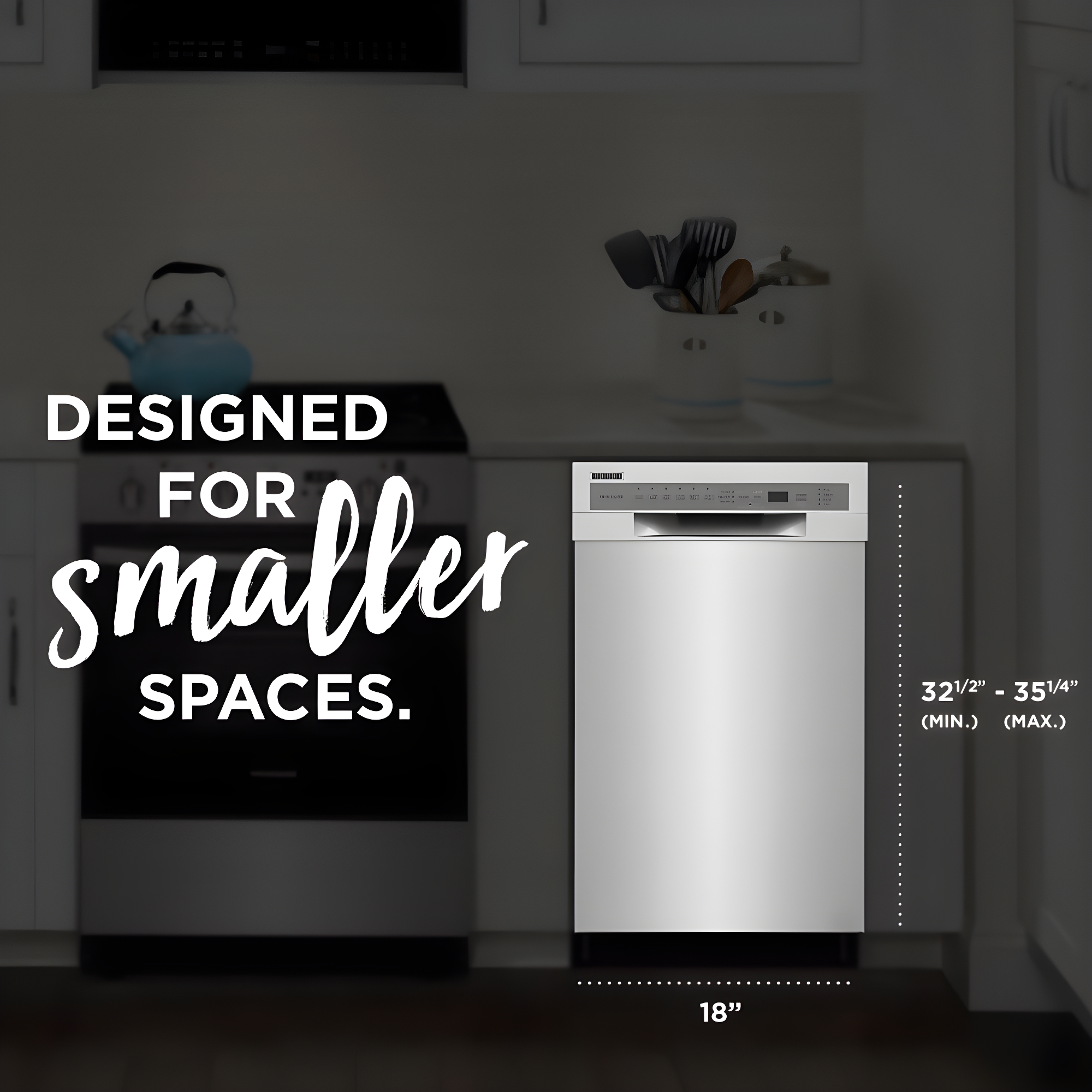 Frigidaire Frigidaire Series 18" 52 dBA Built-in Full Console Dishwasher with Cycle Status Indicators FFBD1831US