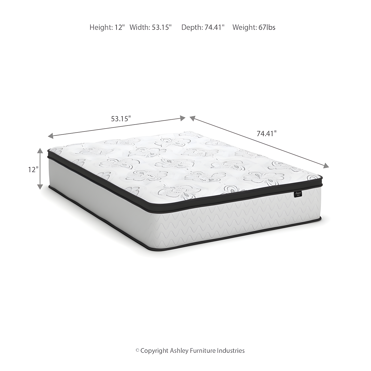 Chime 12" Ultra Plush Hybrid Mattress