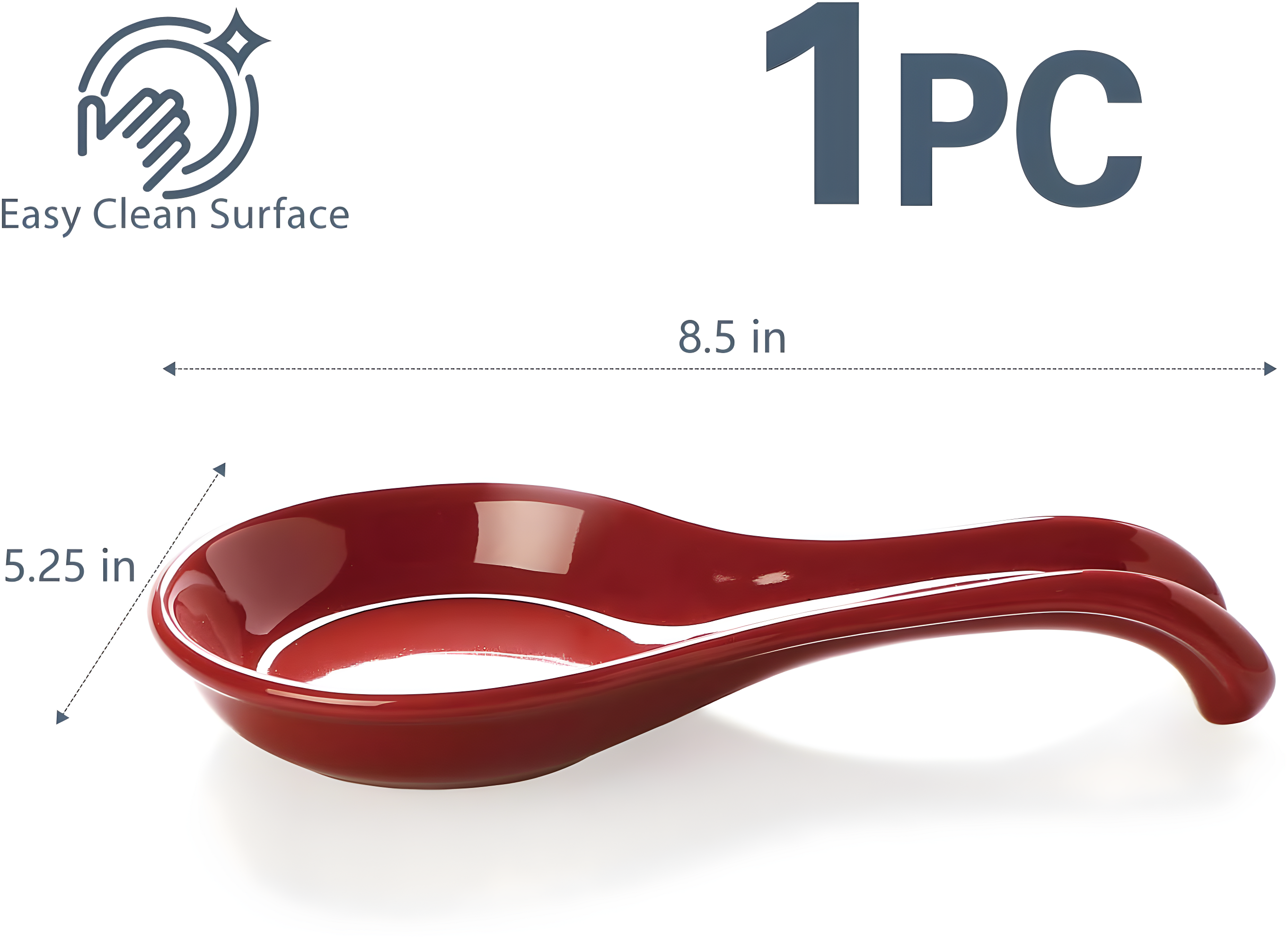 Red Barrel Studio® Newmont Ceramic / Porcelain Oval Spoon Rest