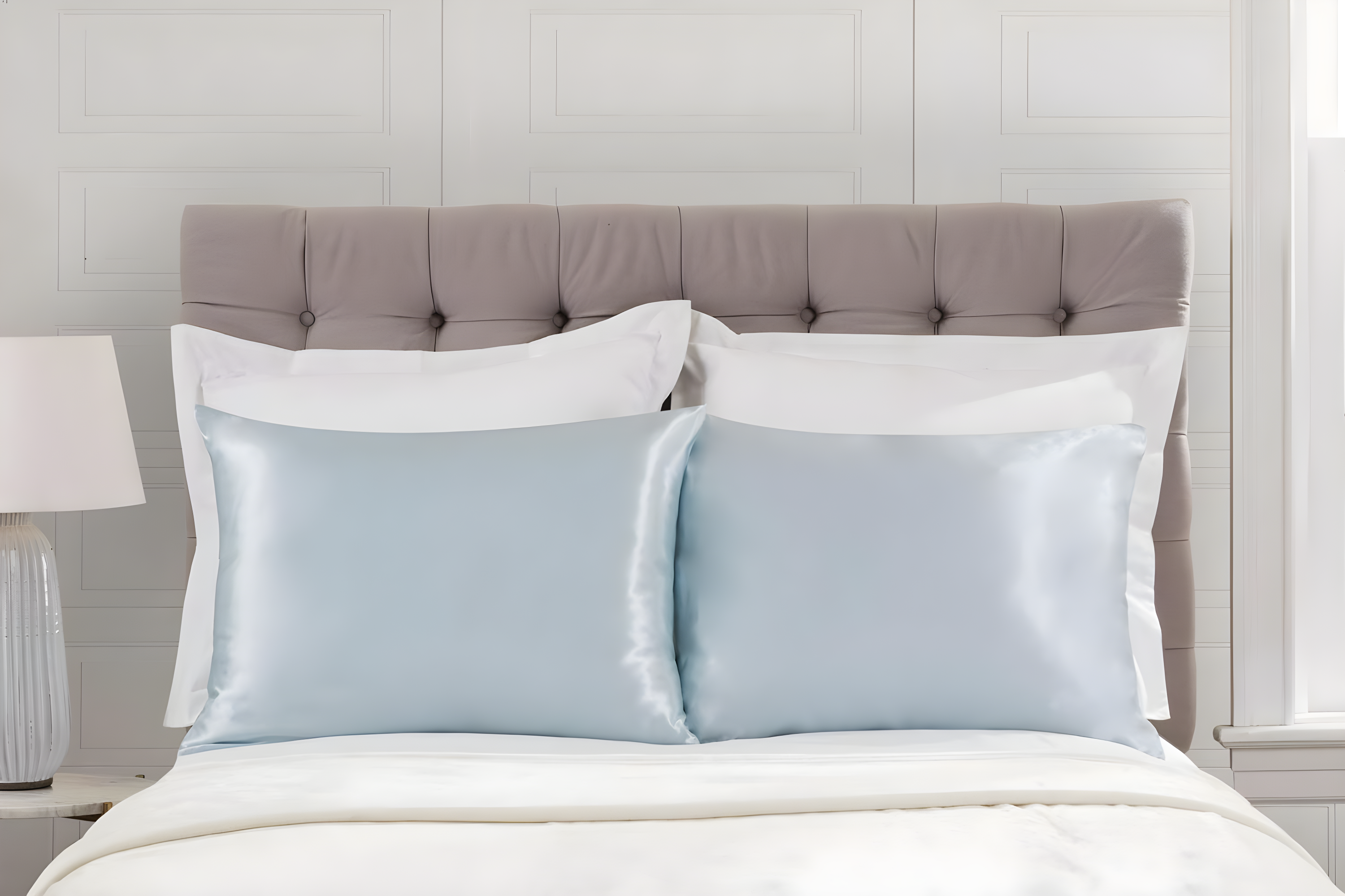 Shopbedding - Satin Pillowcase with Zipper for Hair and Skin