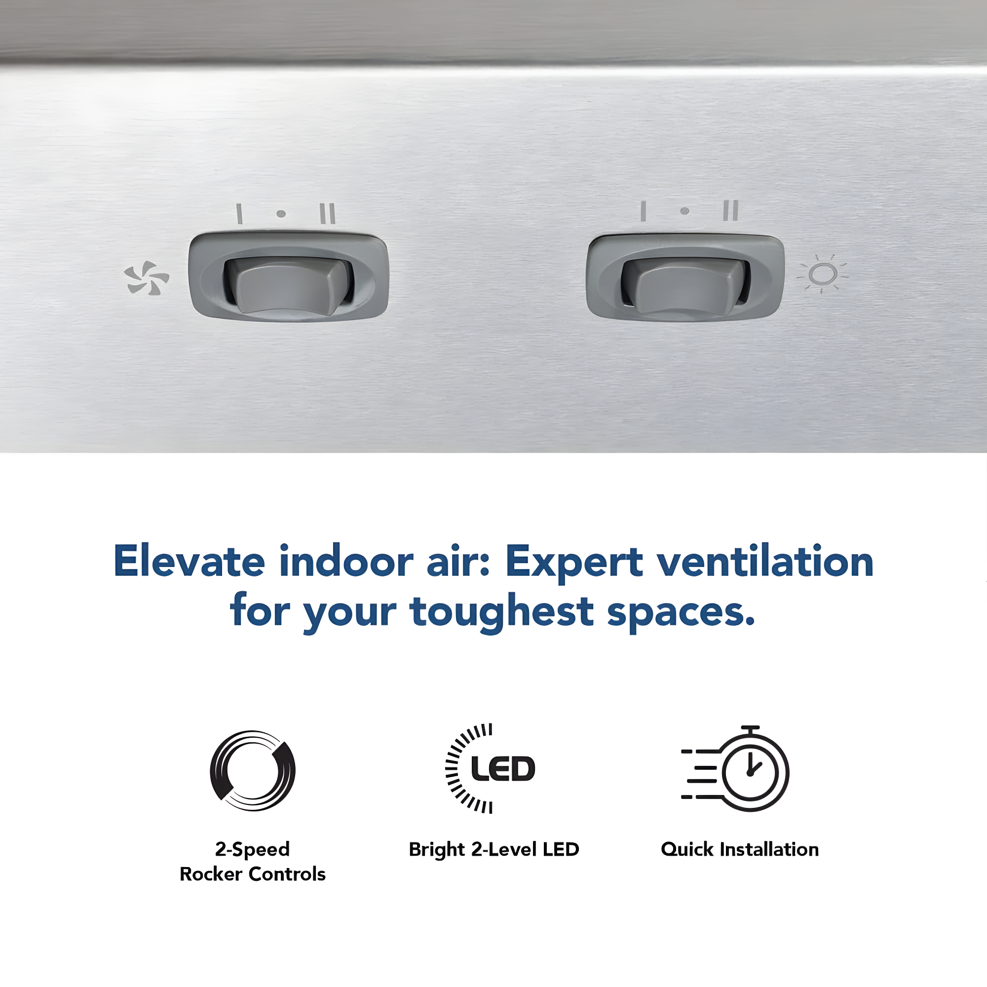 Broan NuTone Broan Nutone Glacier 36 Inches 250 Cubic Feet Per Minute CFM Convertible with Mesh Filter BCSD136SS