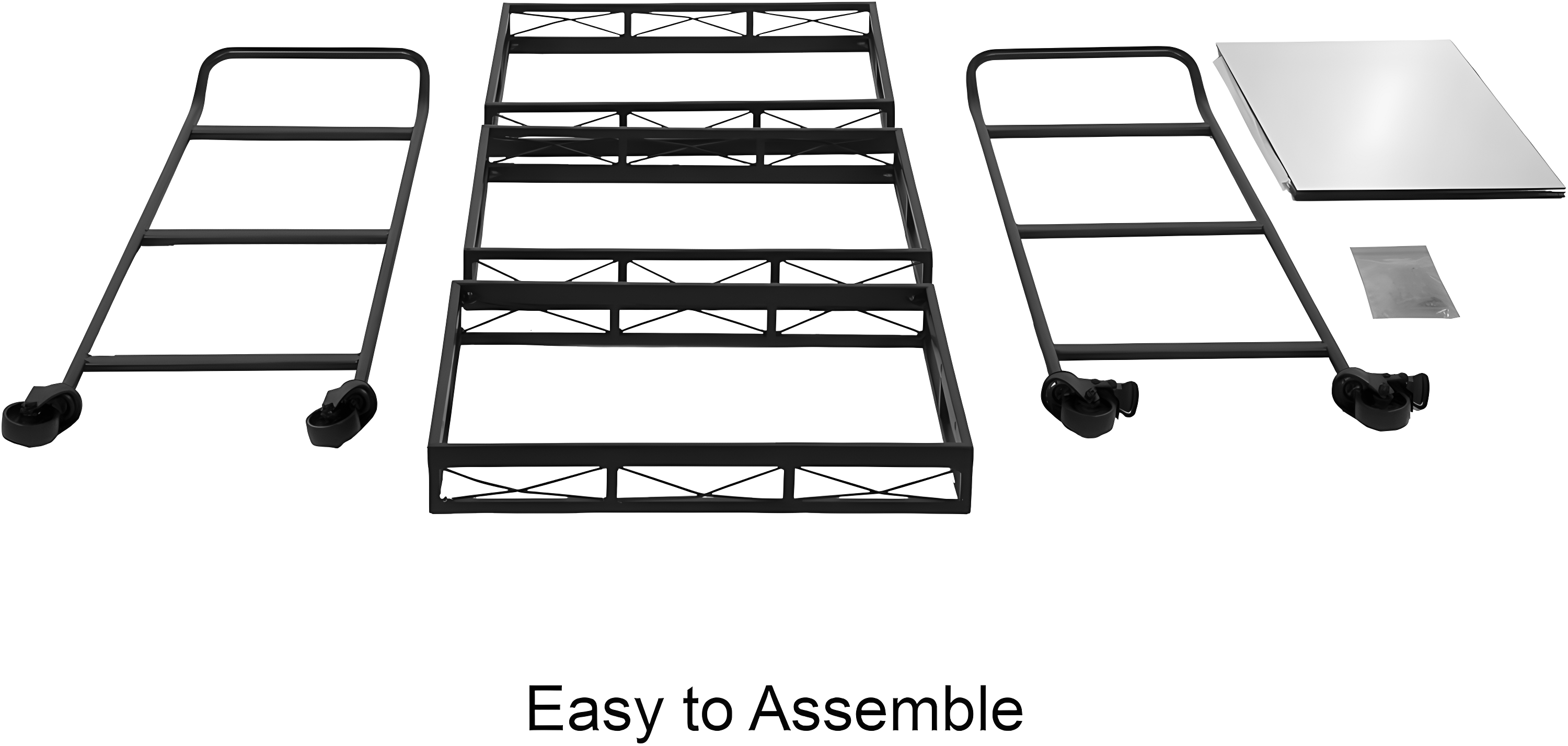 Kate and Laurel Ketia Rectangle Metal Bar Cart, 23x13x35, Rose Gold