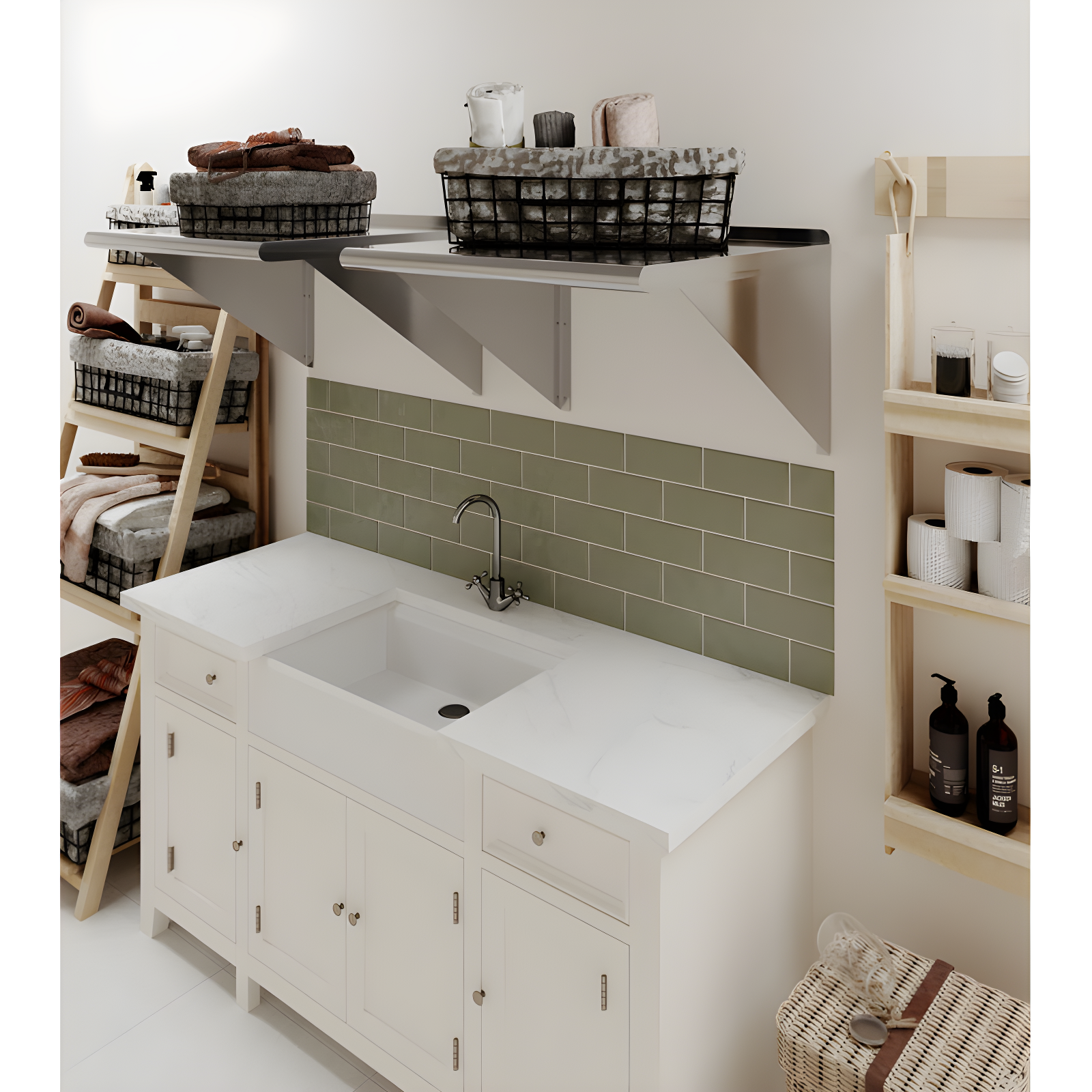 Amgood Utility Metal Wall Shelf.
