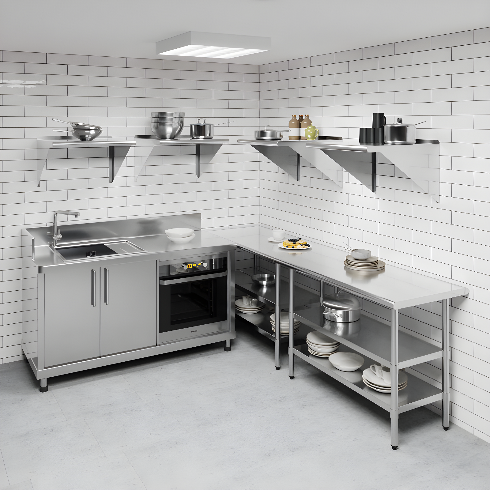 Amgood Utility Metal Wall Shelf.