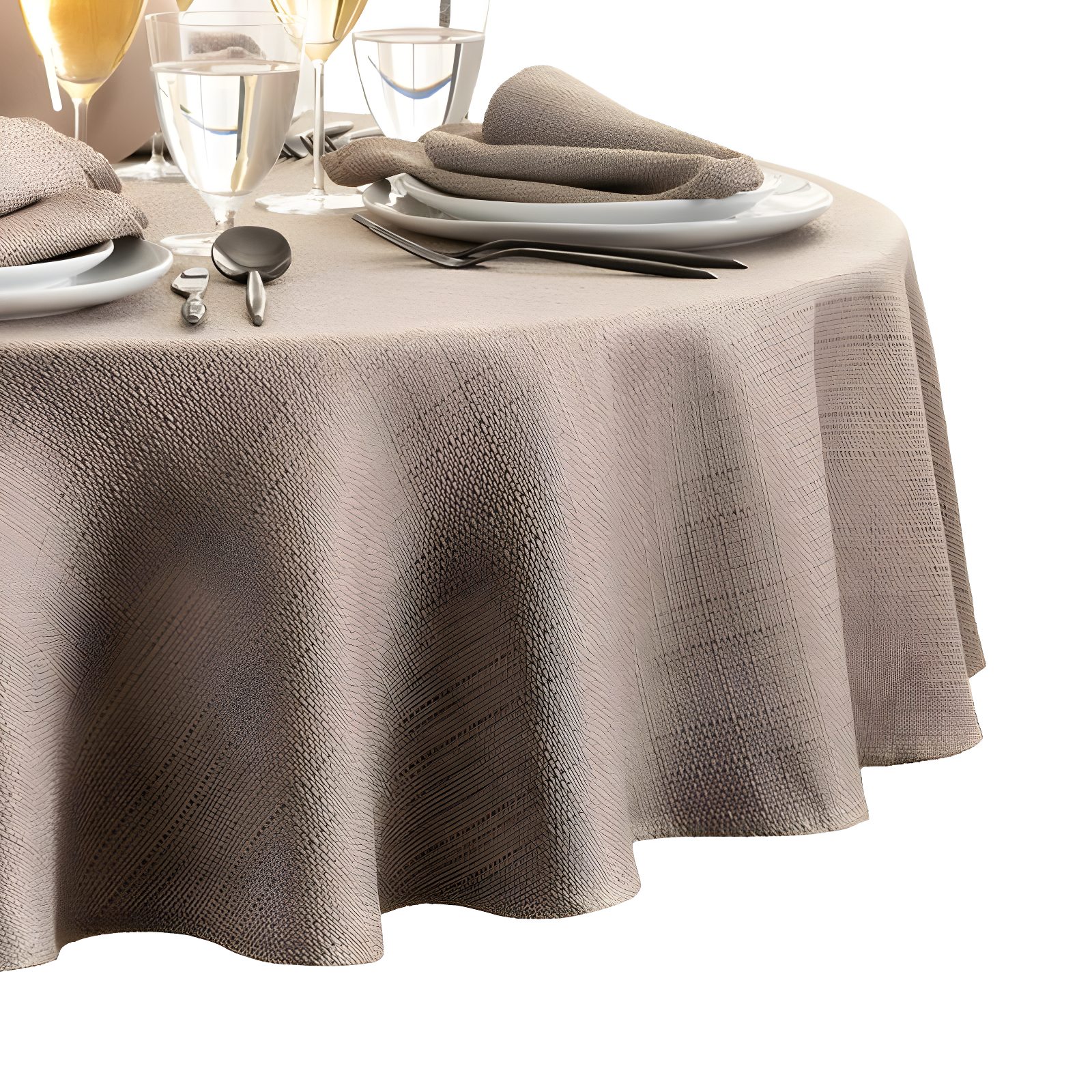 Latitude Run® Avo Solid Texture Water And Stain Resistant Round Tablecloth