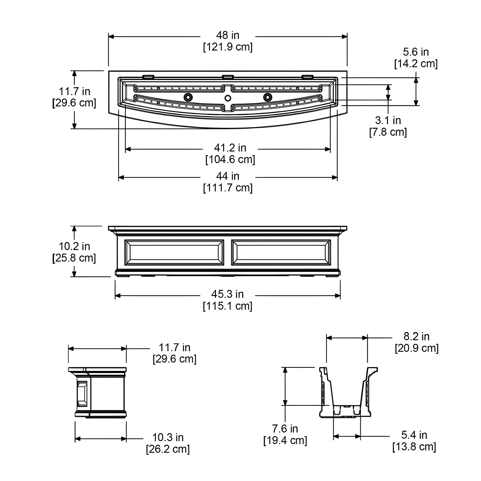 Mayne Inc. Nantucket Resin Window Box with Water Reservoir