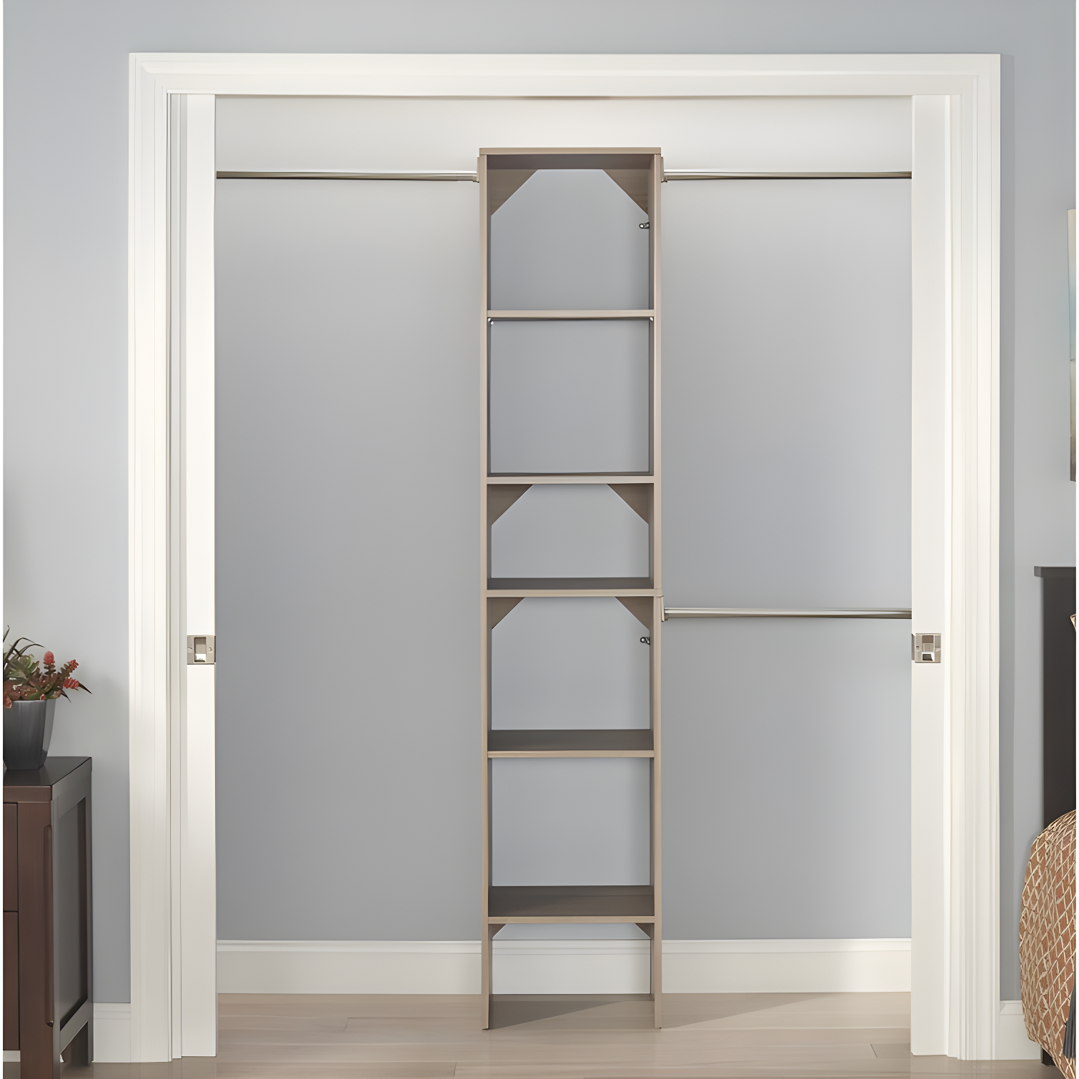 SuiteSymphony 77" to 113" Closet System Starter Kit
