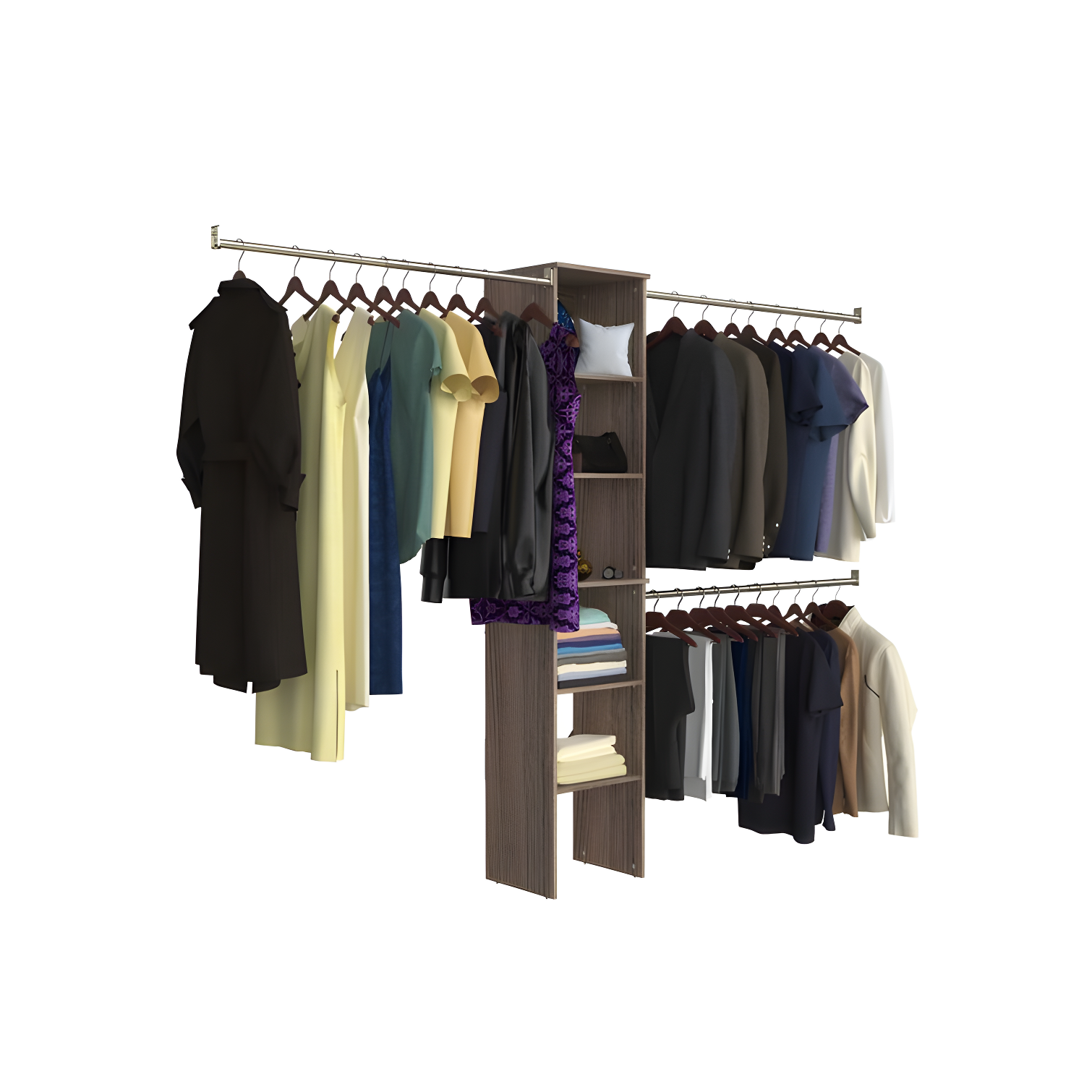 SuiteSymphony 77" to 113" Closet System Starter Kit