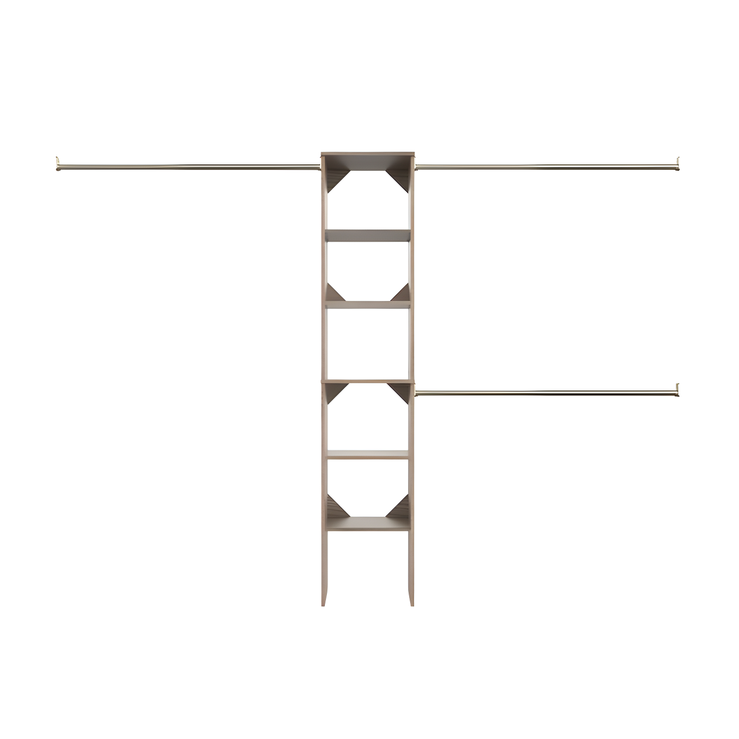 SuiteSymphony 77" to 113" Closet System Starter Kit