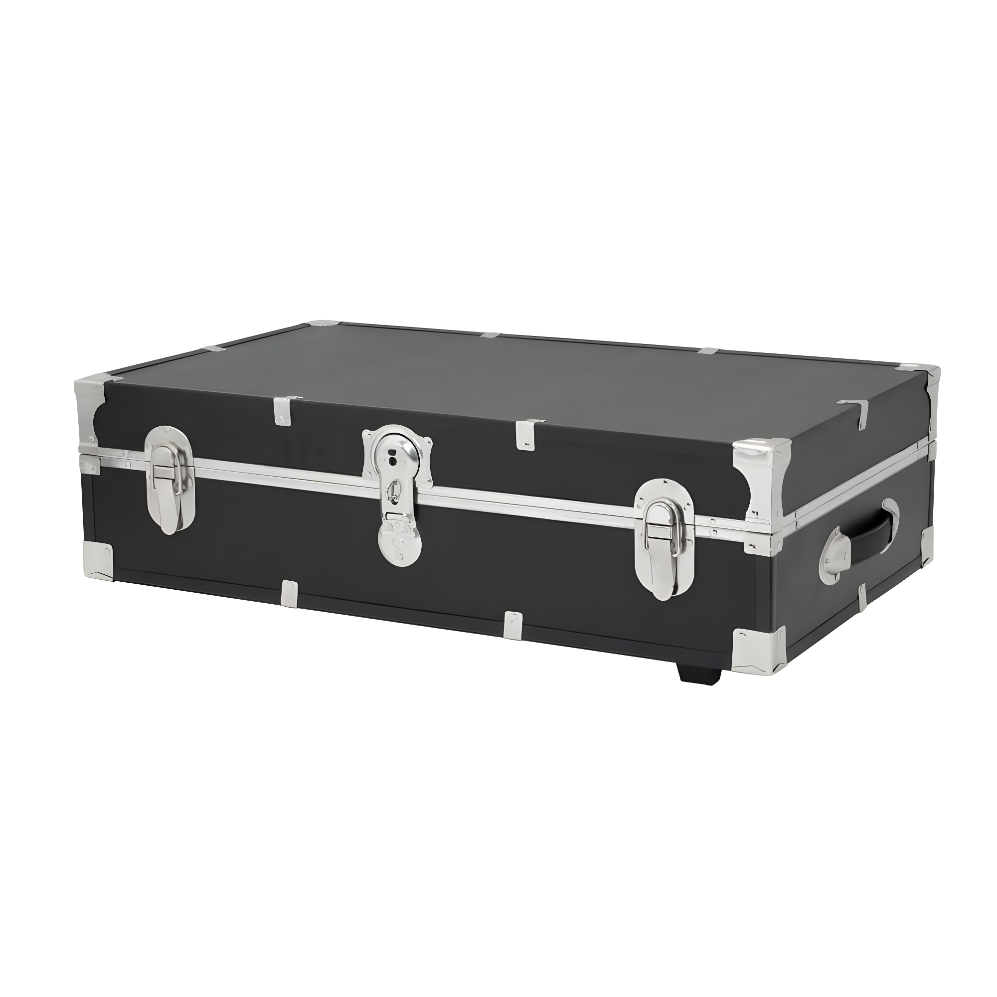 31 in. Under the Bed Trunk with Wheels & Lock, Black