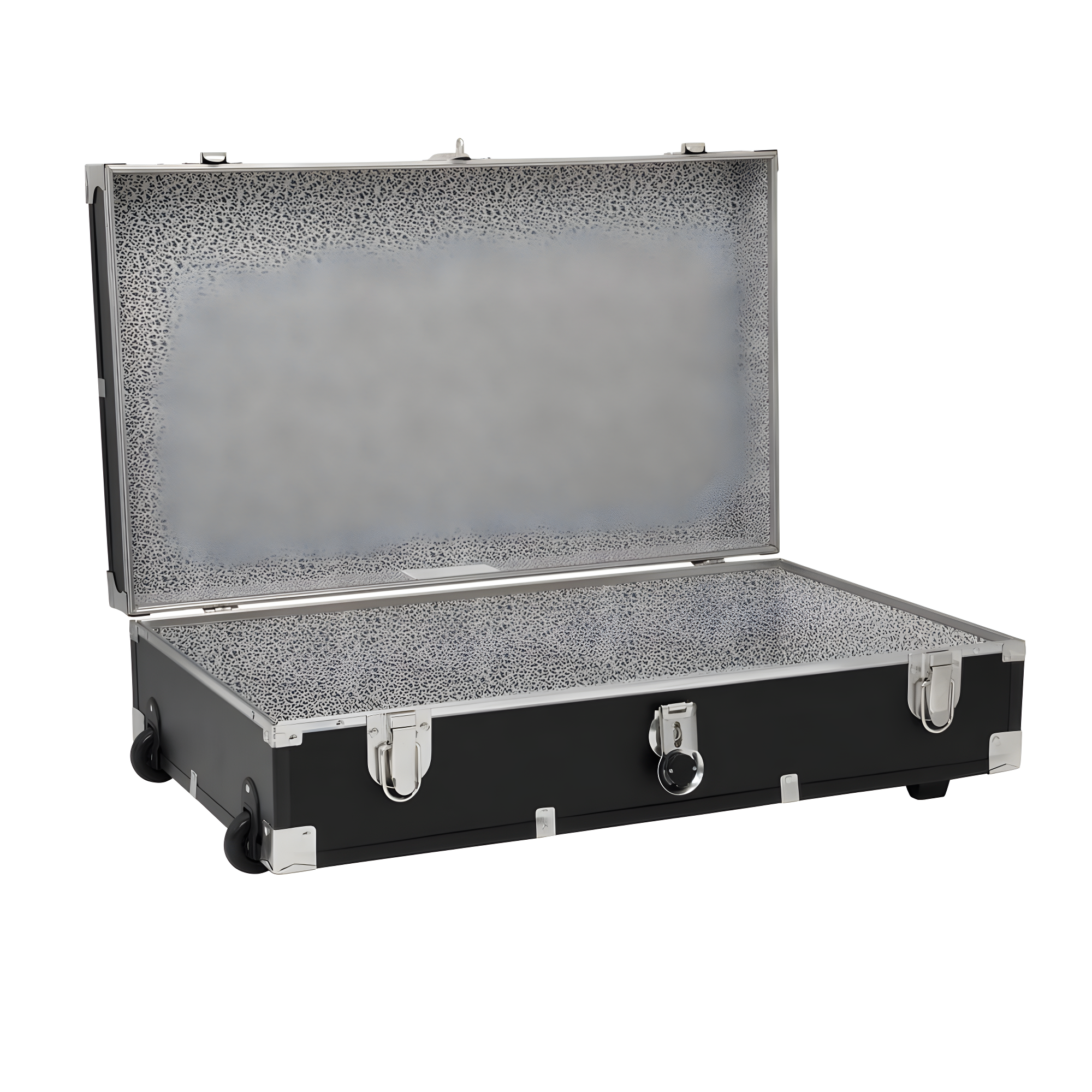 31 in. Under the Bed Trunk with Wheels & Lock, Black