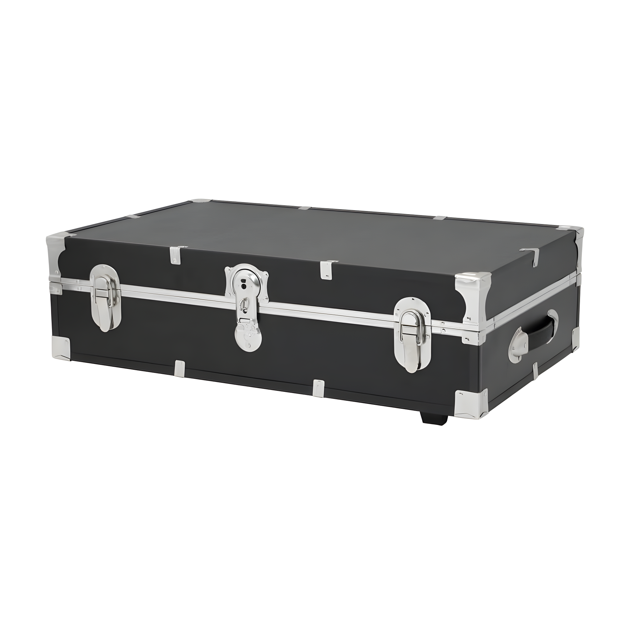 31 in. Under the Bed Trunk with Wheels & Lock, Black