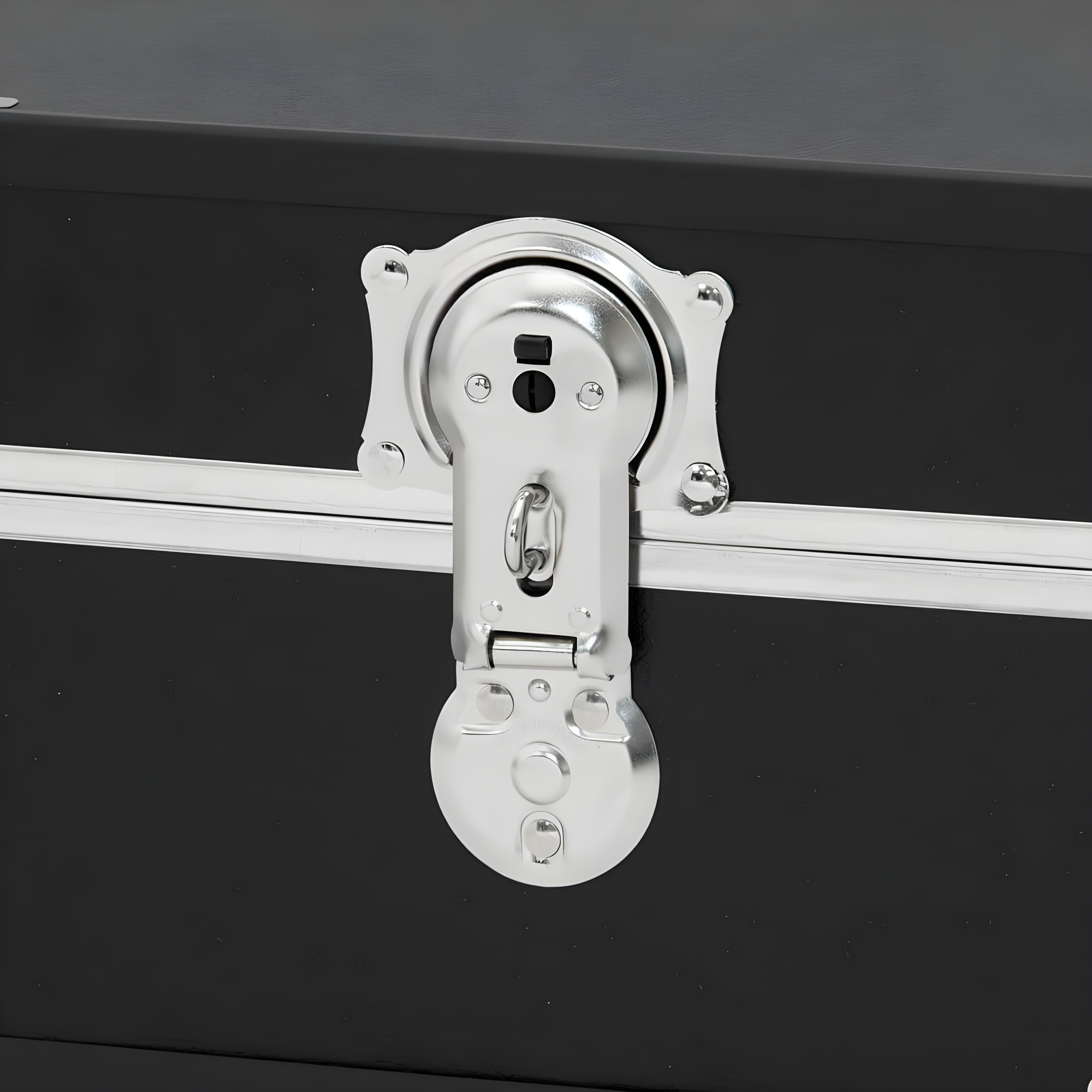 31 in. Under the Bed Trunk with Wheels & Lock, Black