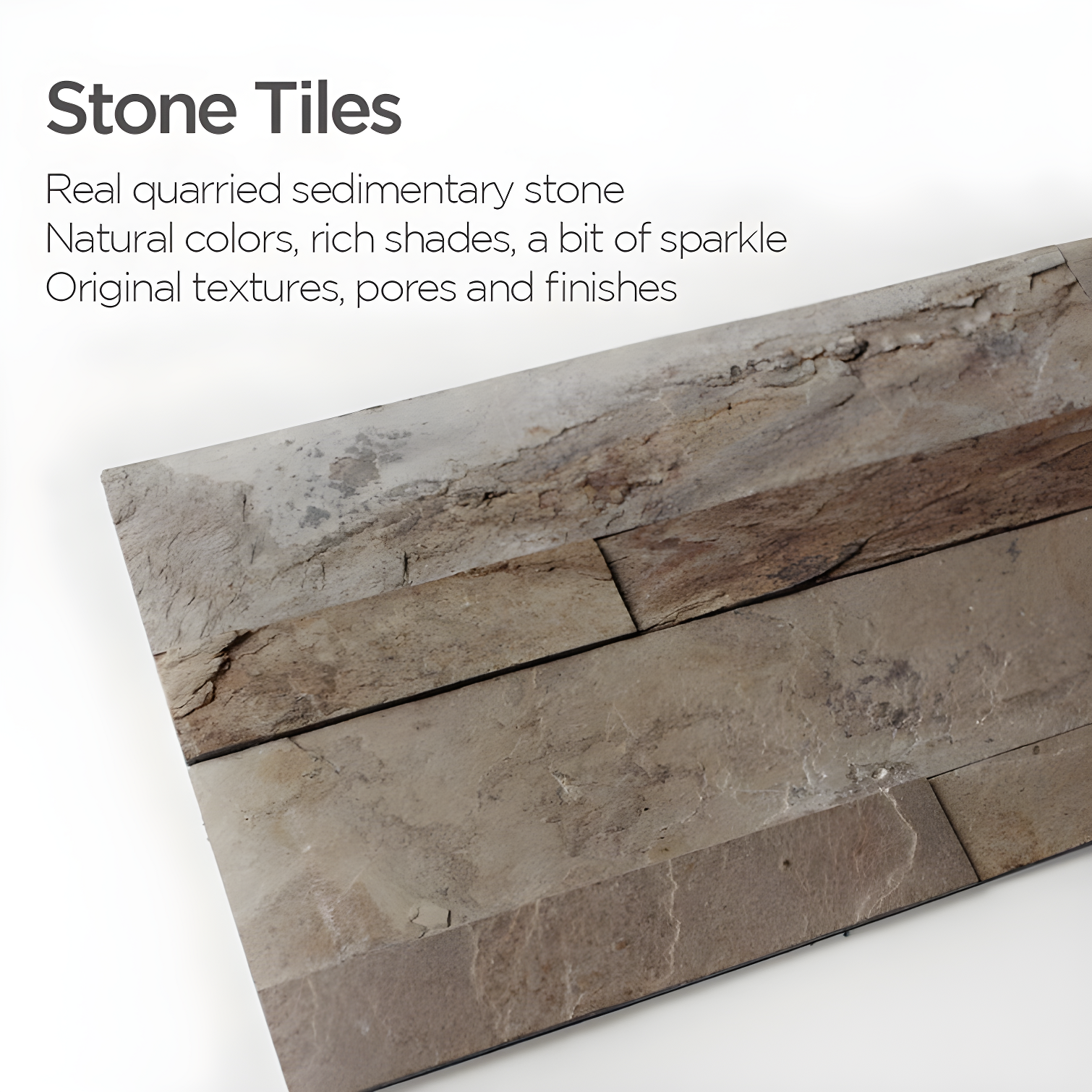6'' W x 24'' L Natural Stone Peel and Stick Mosaic Tile
