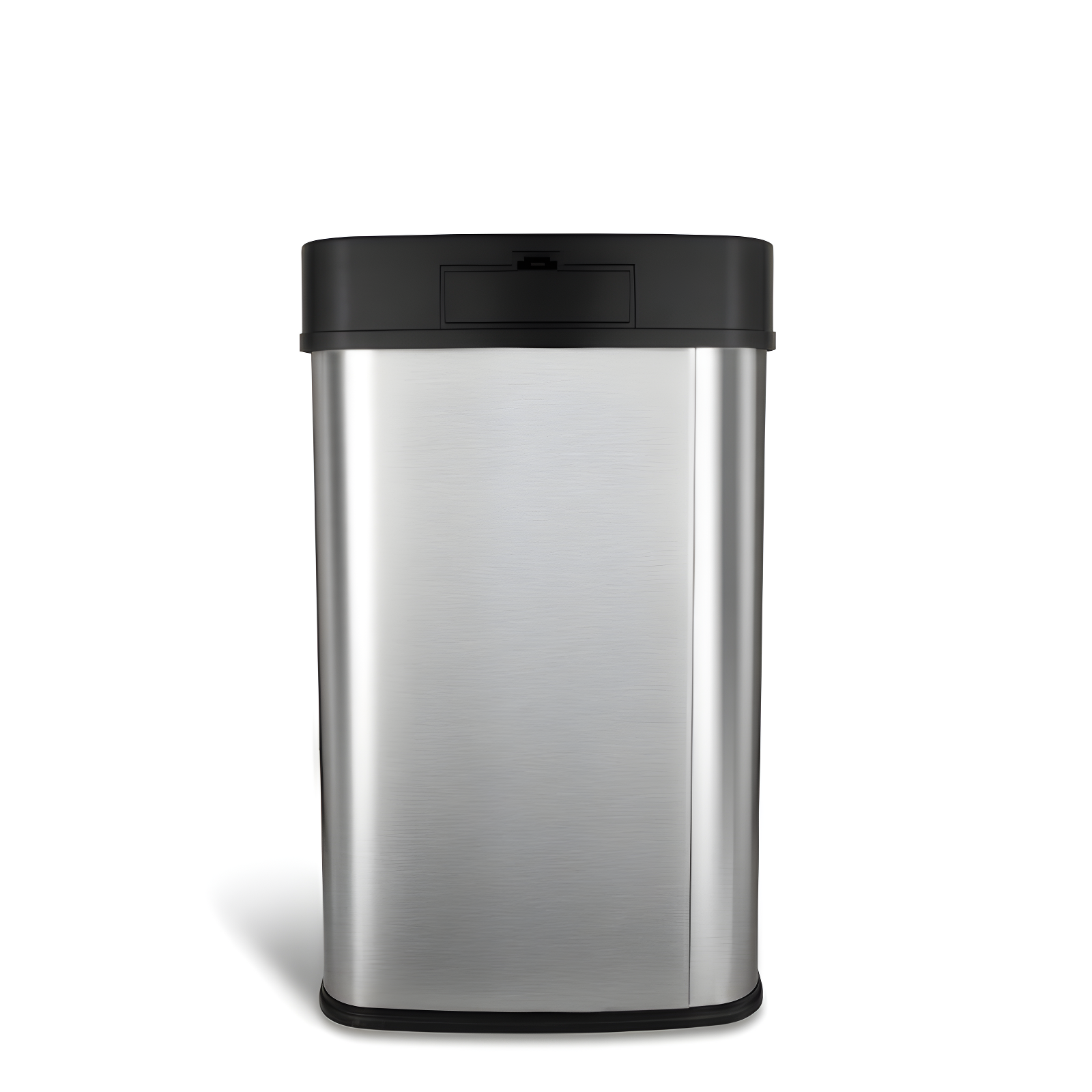 Nine Stars 13gal Motion Sensor Rectangular Shape Stainless Steel Trash Can Silver/Black