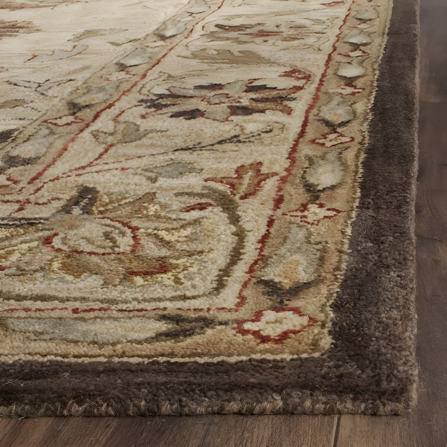 Antiquity AT812 Hand Tufted Indoor Area Rug - Beige/Beige - 5'x8' - Safavieh