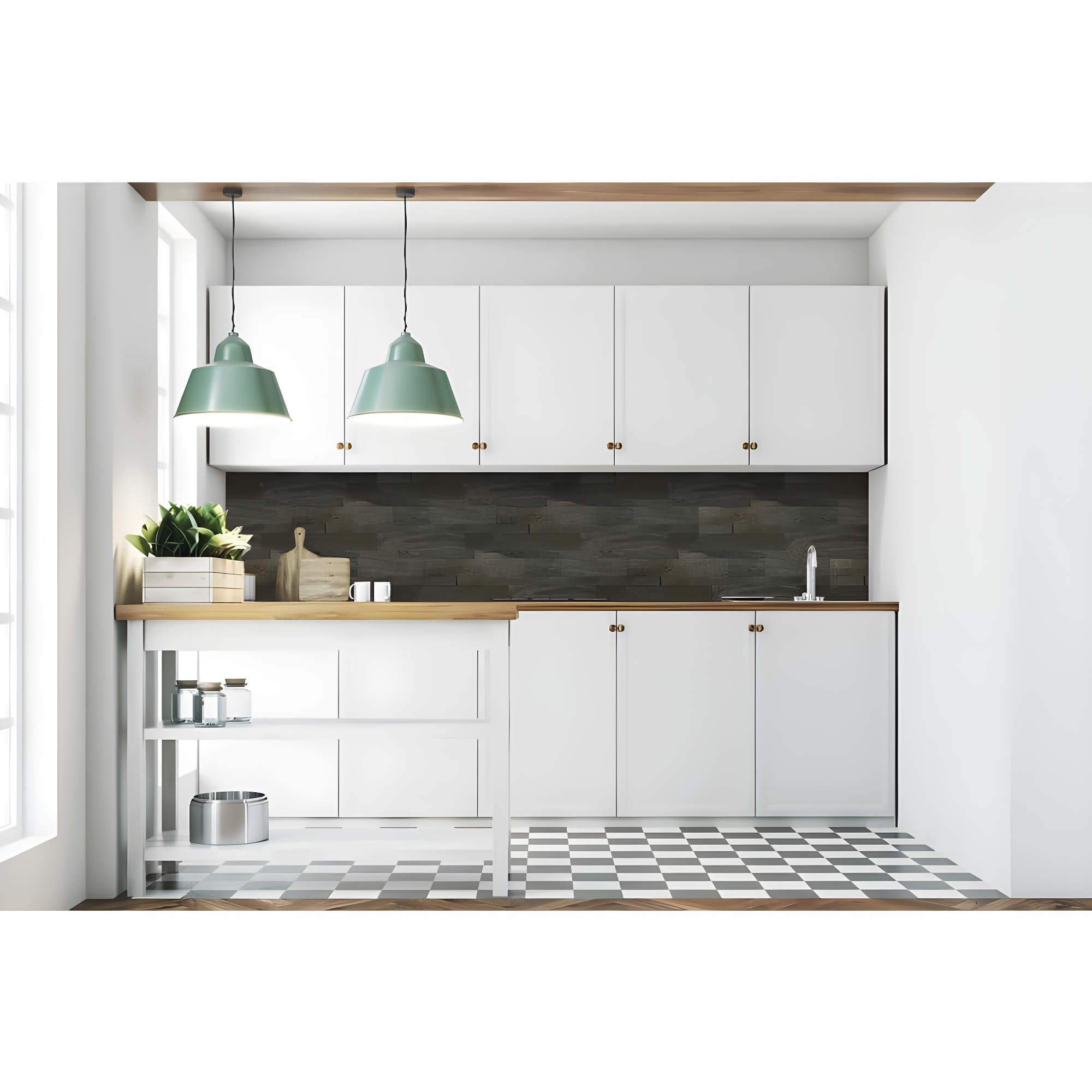6'' W x 24'' L Natural Stone Peel and Stick Mosaic Tile