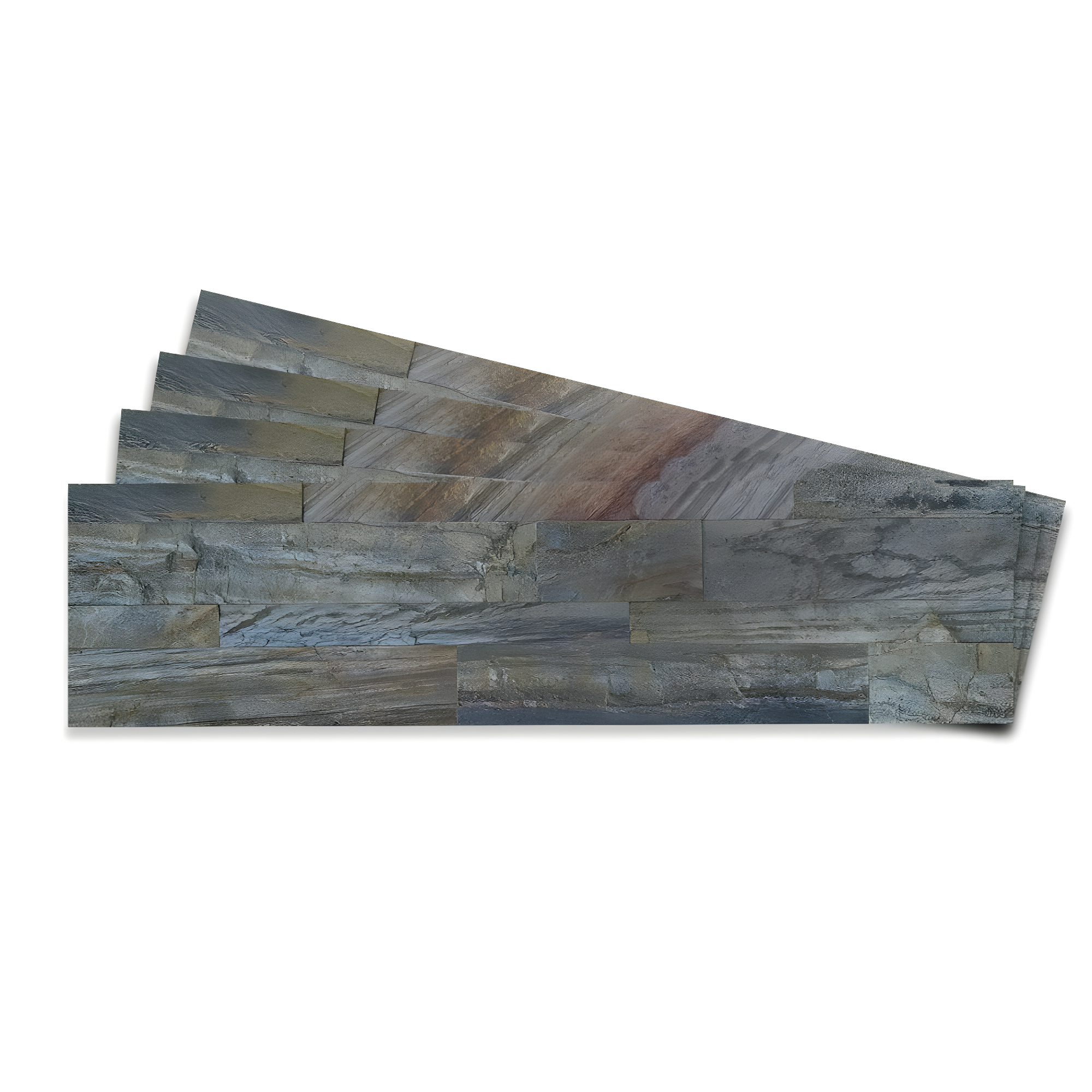 6'' W x 24'' L Natural Stone Peel and Stick Mosaic Tile