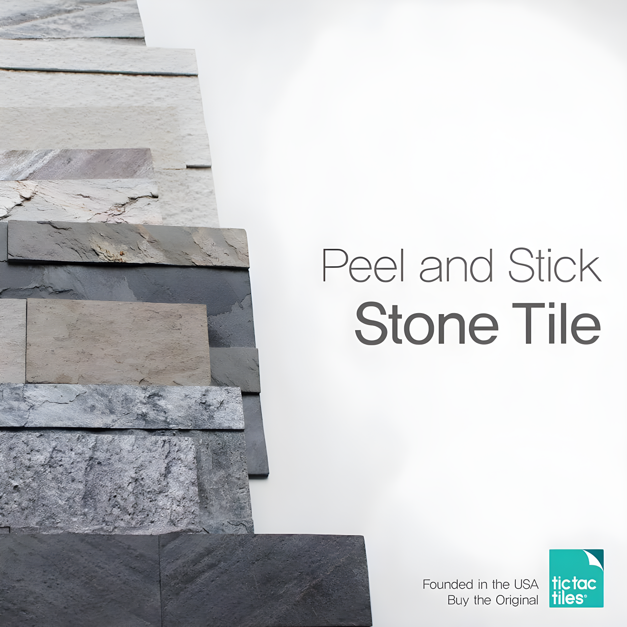 6'' W x 24'' L Natural Stone Peel and Stick Mosaic Tile