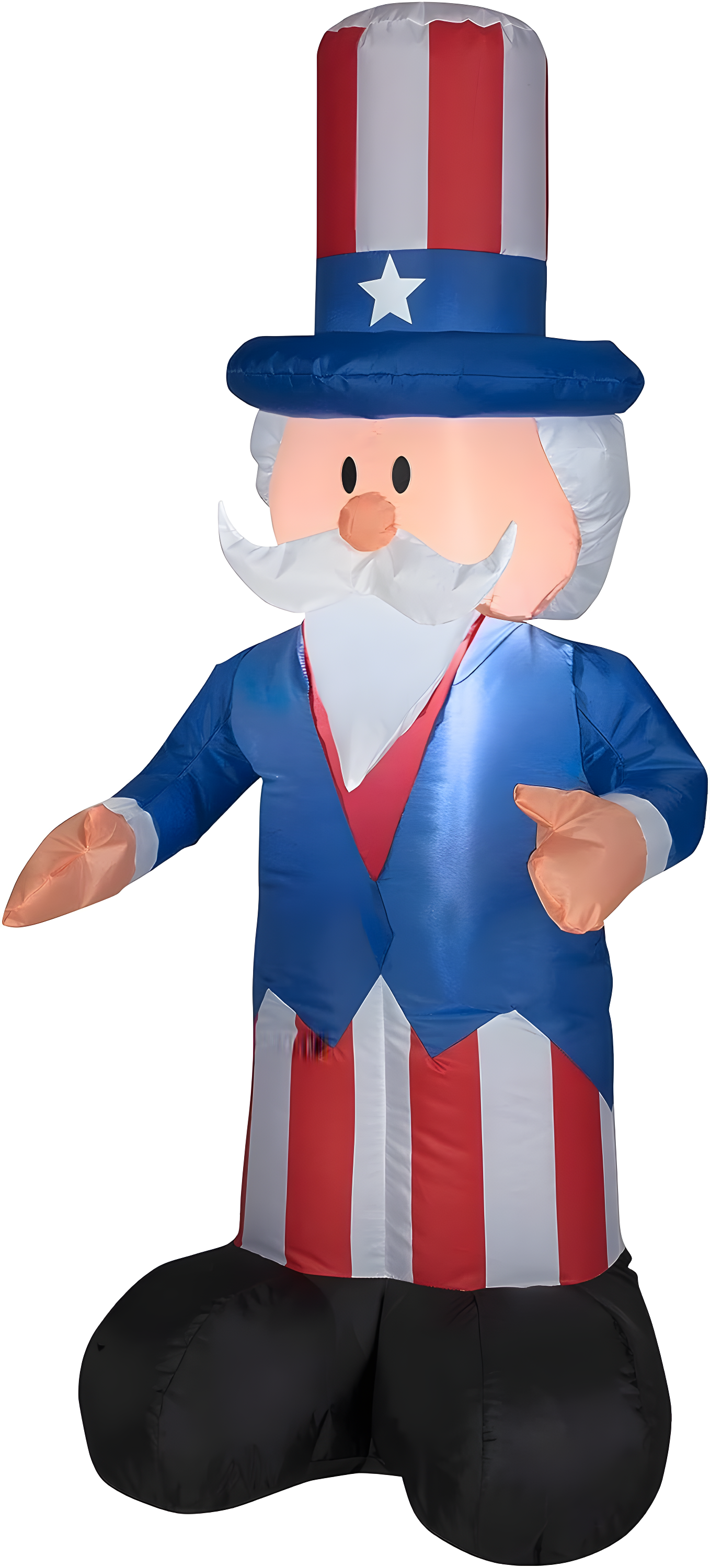 4' Lighted Inflatable Uncle Sam Decoration - National Tree Company