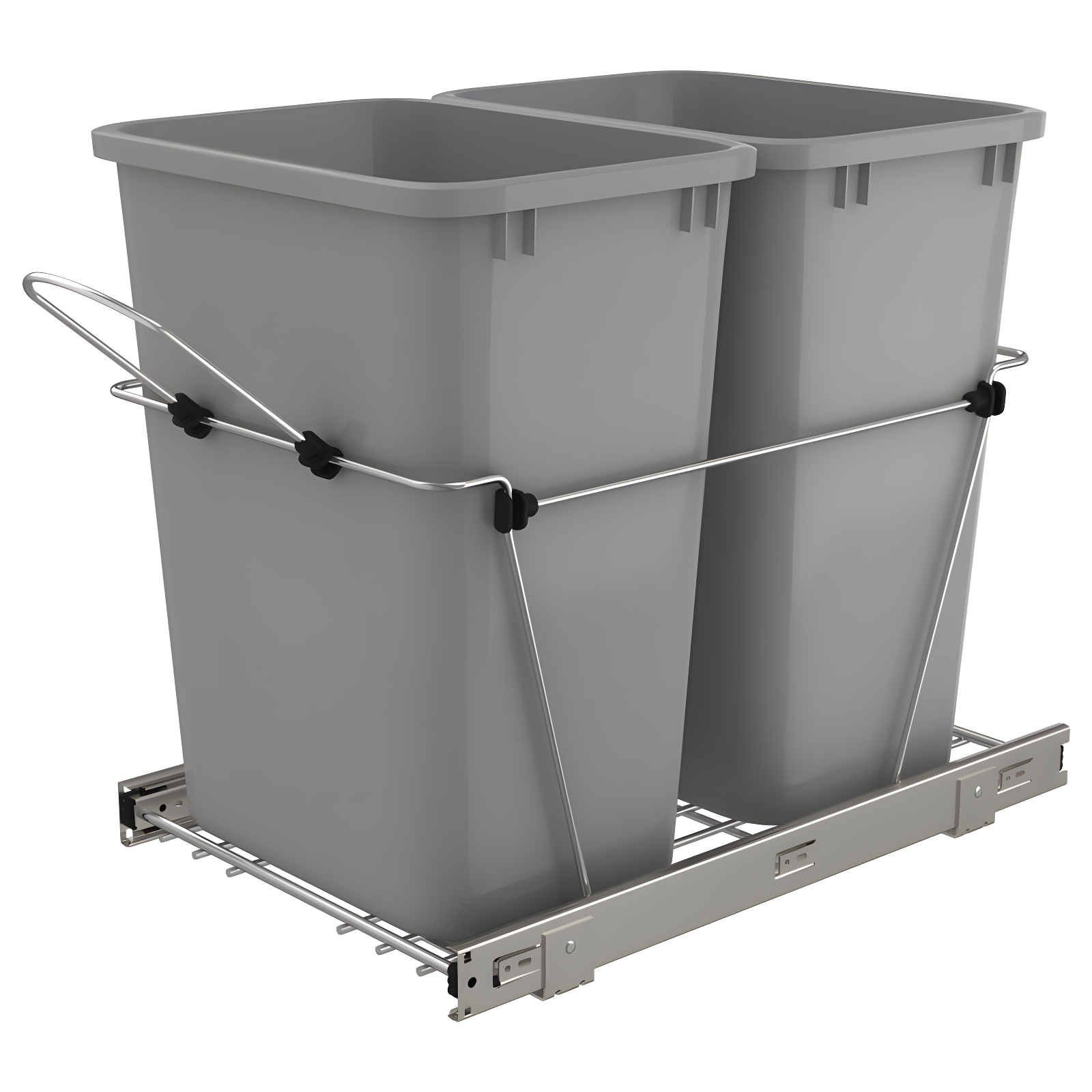 Rev-A-Shelf Rev-A-Shelf Double Pull Out Trash Can 35 Qt for Kitchen