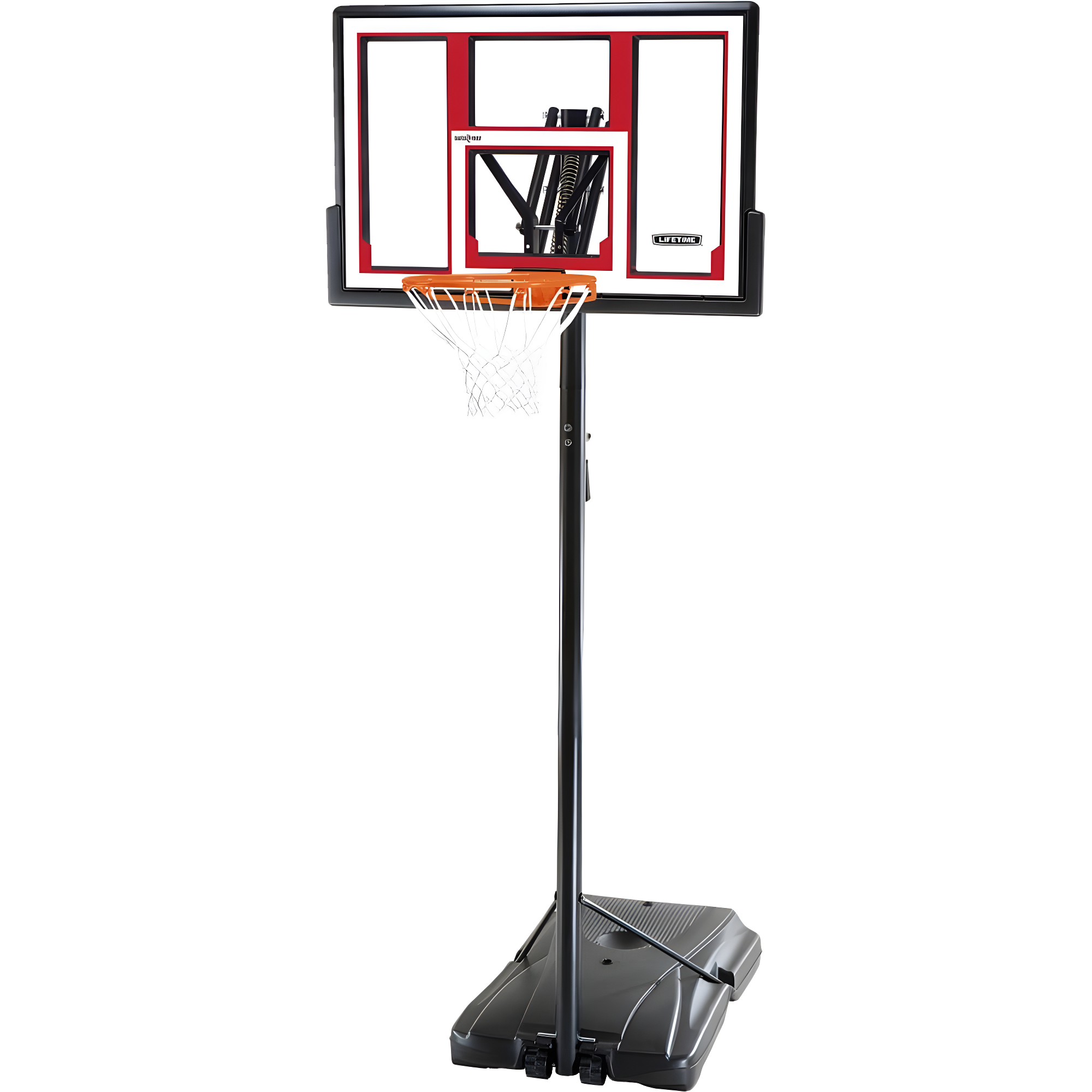 Lifetime 48-Inch Shatterproof Portable Basketball Hoop with Strong Arm Adjustment & Slam-It Rim - Model 90491-Outdoor Play