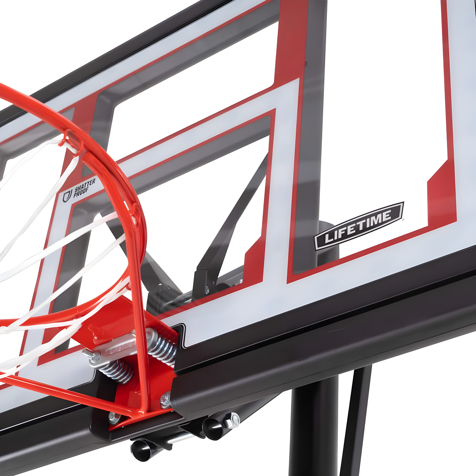 Lifetime 48-Inch Shatterproof Portable Basketball Hoop with Strong Arm Adjustment & Slam-It Rim - Model 90491-Outdoor Play