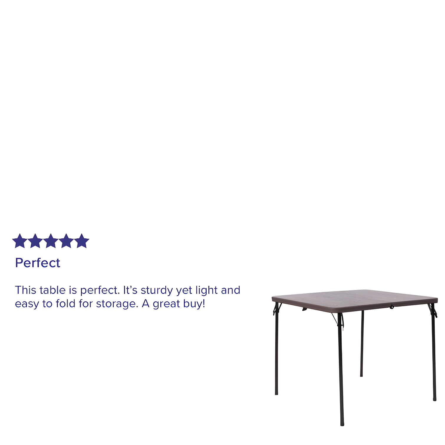 Noah 2.83' Square Plastic Folding Event Table with Carrying Handle by Flash Furniture