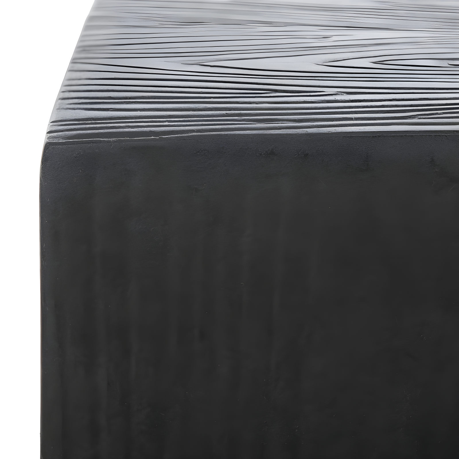 Cube Indoor/Outdoor Modern Concrete Accent Table - Black - Safavieh