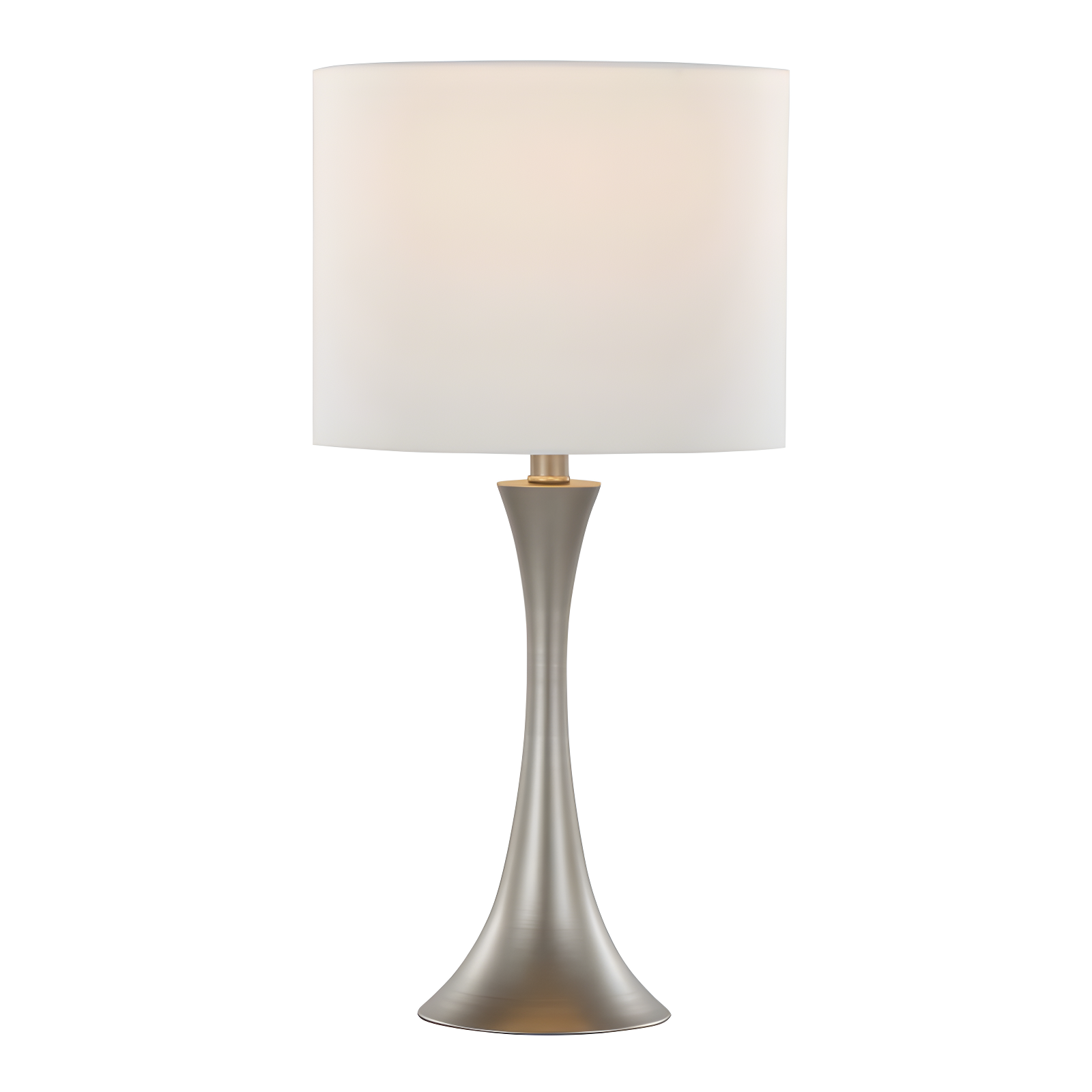 LumiSource: Lenuxe 24" Metal Table Lamps with Linen Drum Shade, Set of 2 - UL Listed, No Bulbs Included