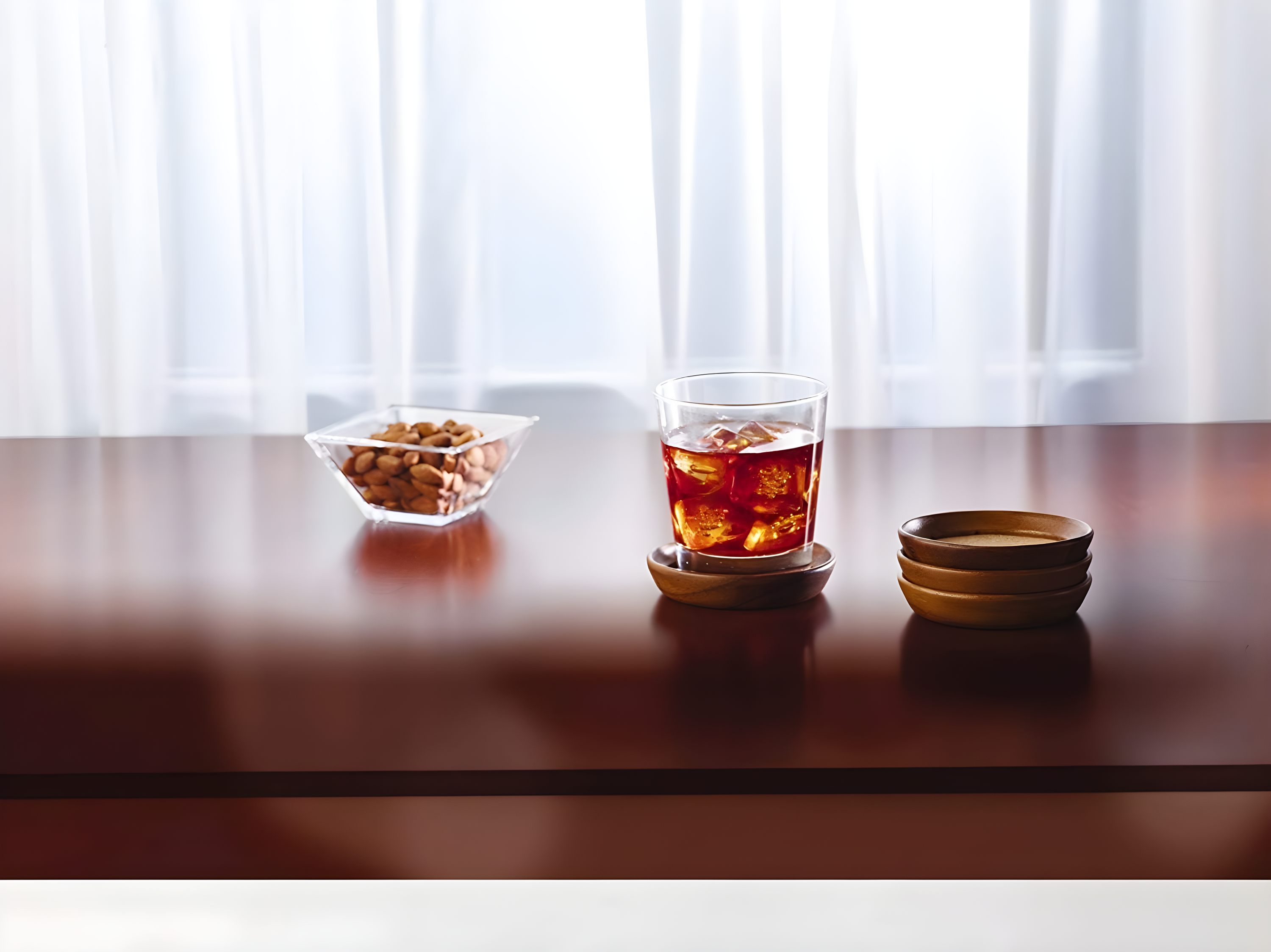 Kamenstein Kamenstein Stackable Acacia Wood and Cork Coasters (Set of 4)