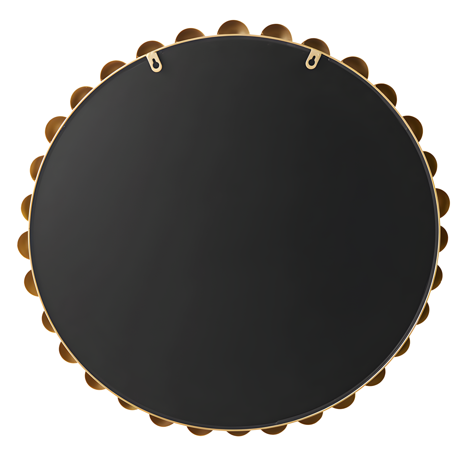 Marlowe Beaded Round Metal Wall Mirror