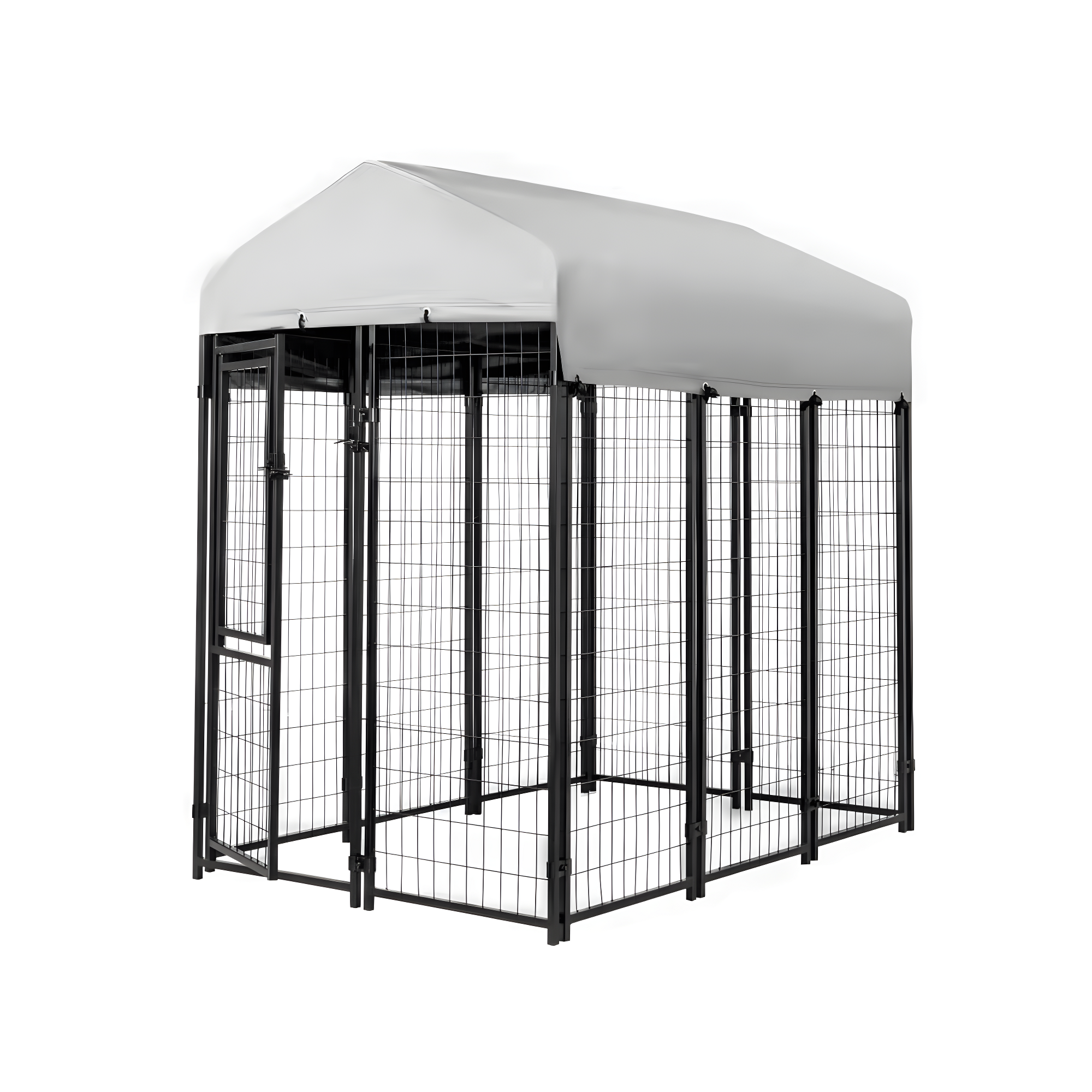 Kennels Direct Metal Kennel Kit with Cover