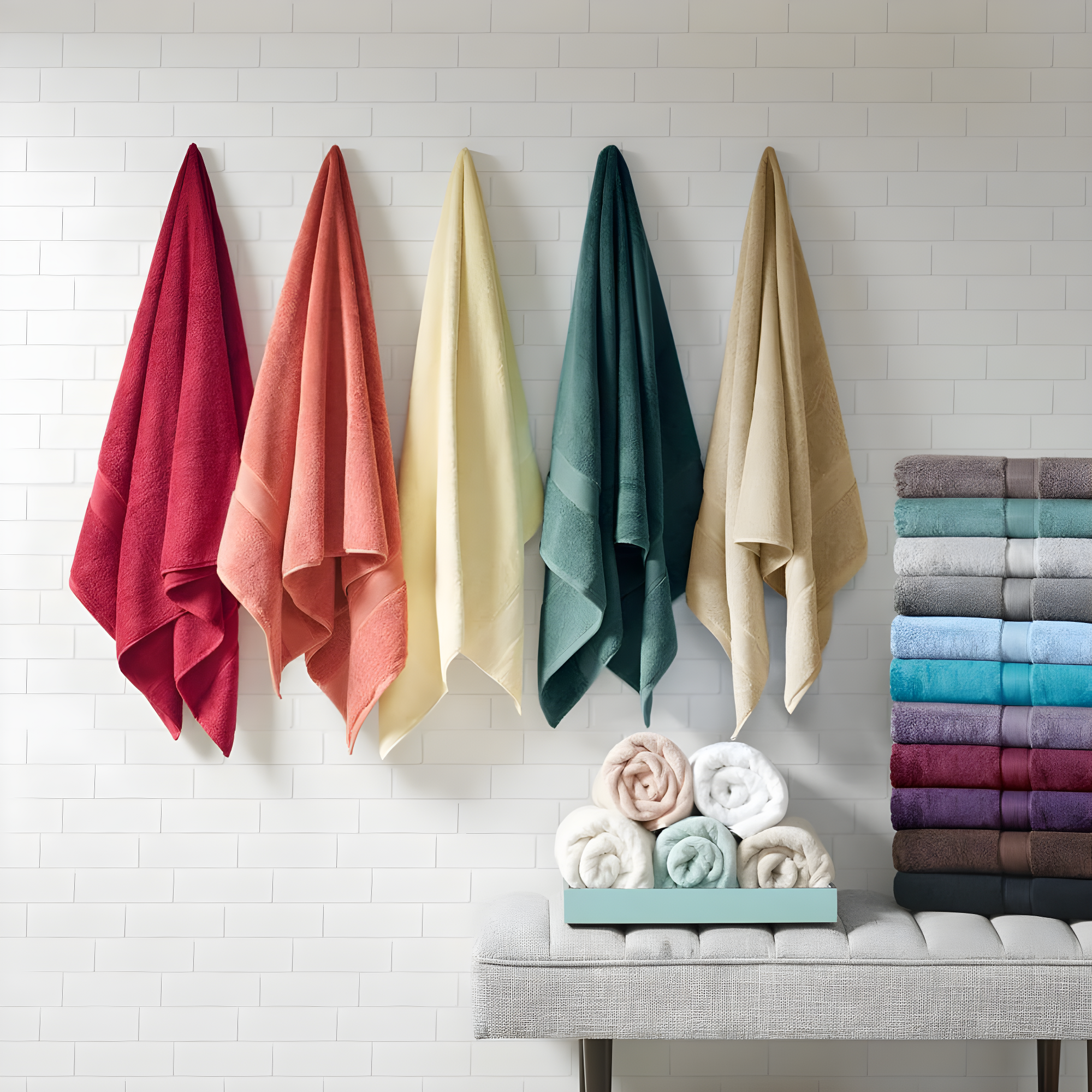Madison Park Signature 800GSM Ultra-Soft 100% Cotton Absorbent Towel Set