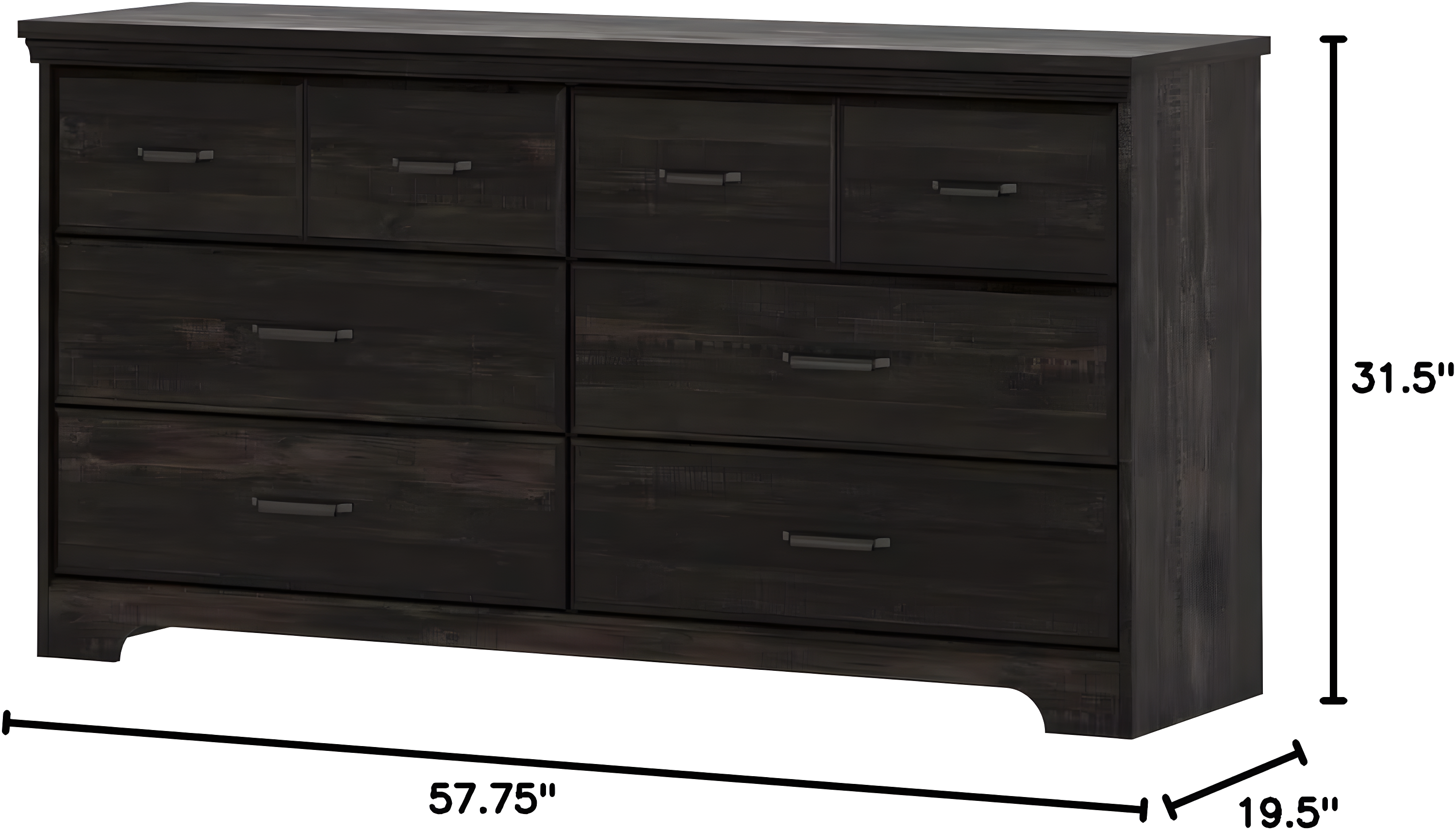 Versa 6-Drawer Dresser