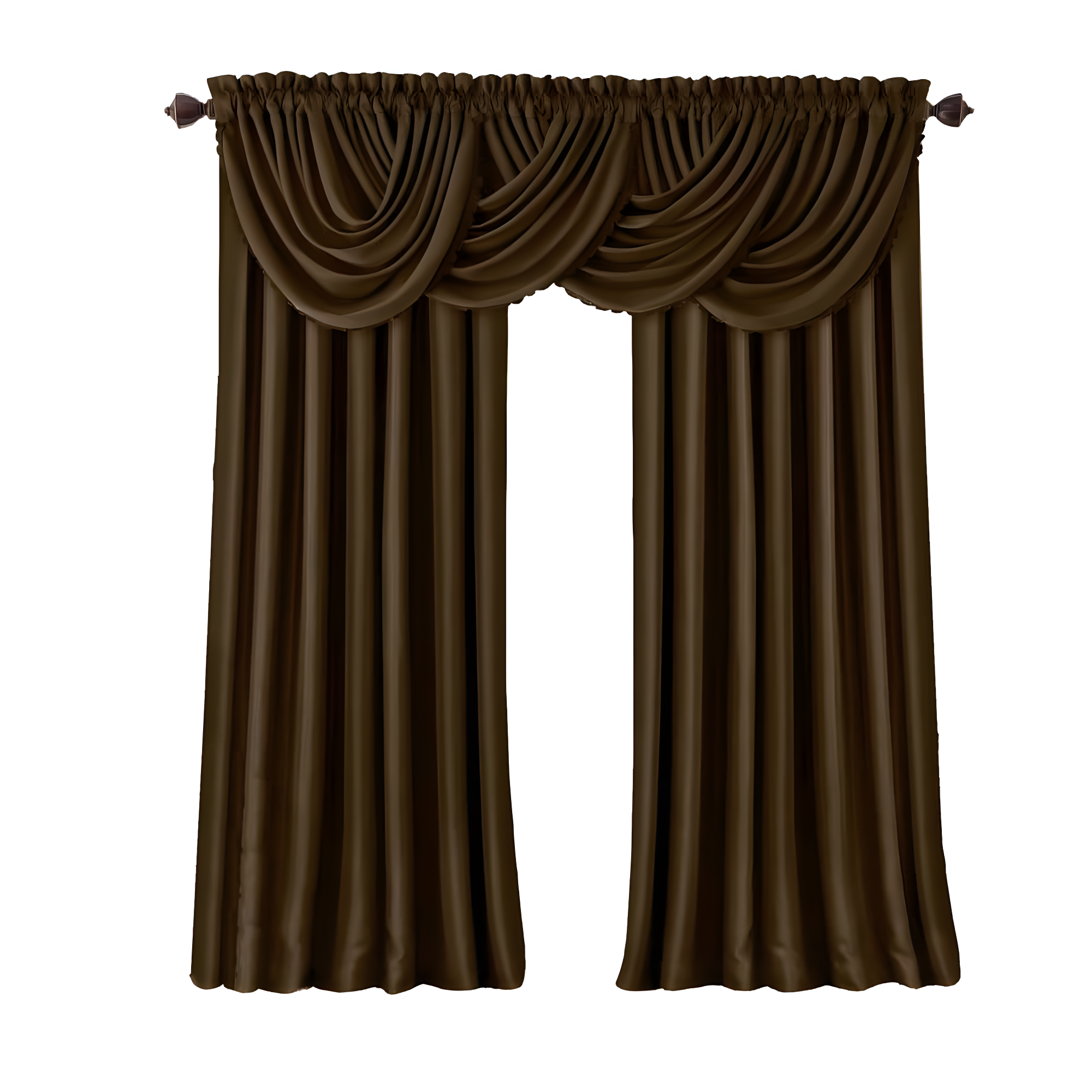 All Seasons Single Blackout Window Curtain Panel - 52" x 108" - Chocolate - Elrene Home Fashions