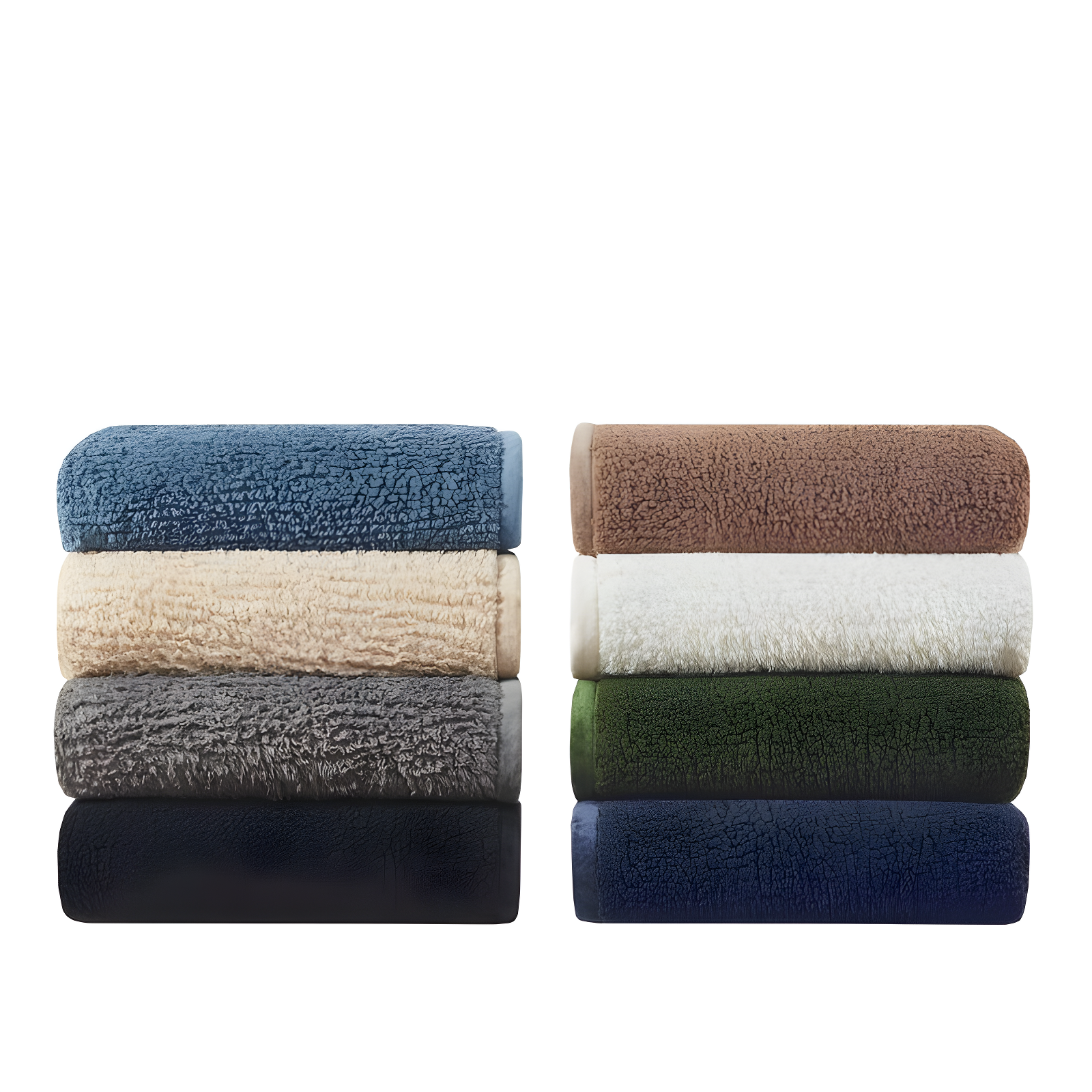 Full/Queen Burlington Berber Bed Blanket Navy: Woolrich, Transitional Style, Machine Washable, Velvet Touch