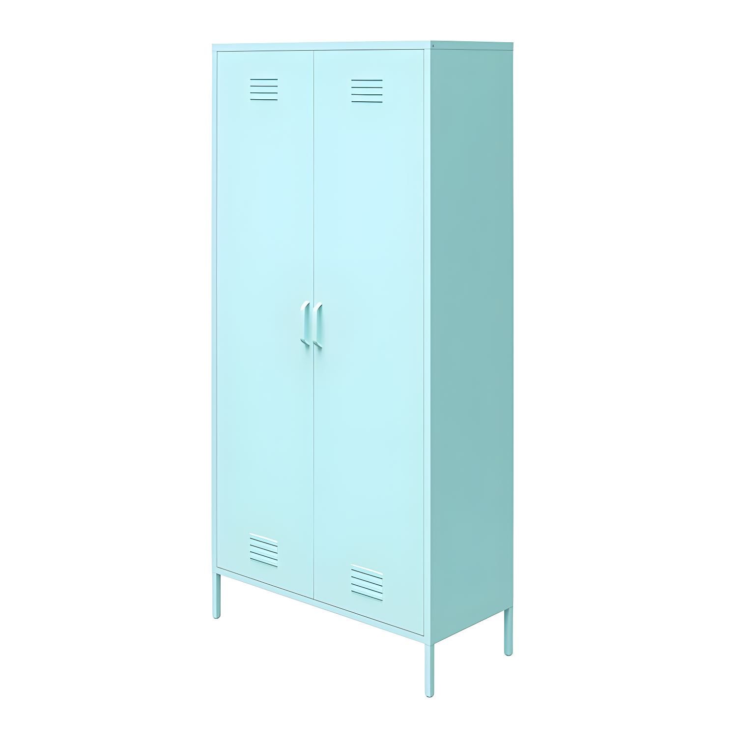 Cache 2 Door Tall Metal Locker Style Storage Cabinet