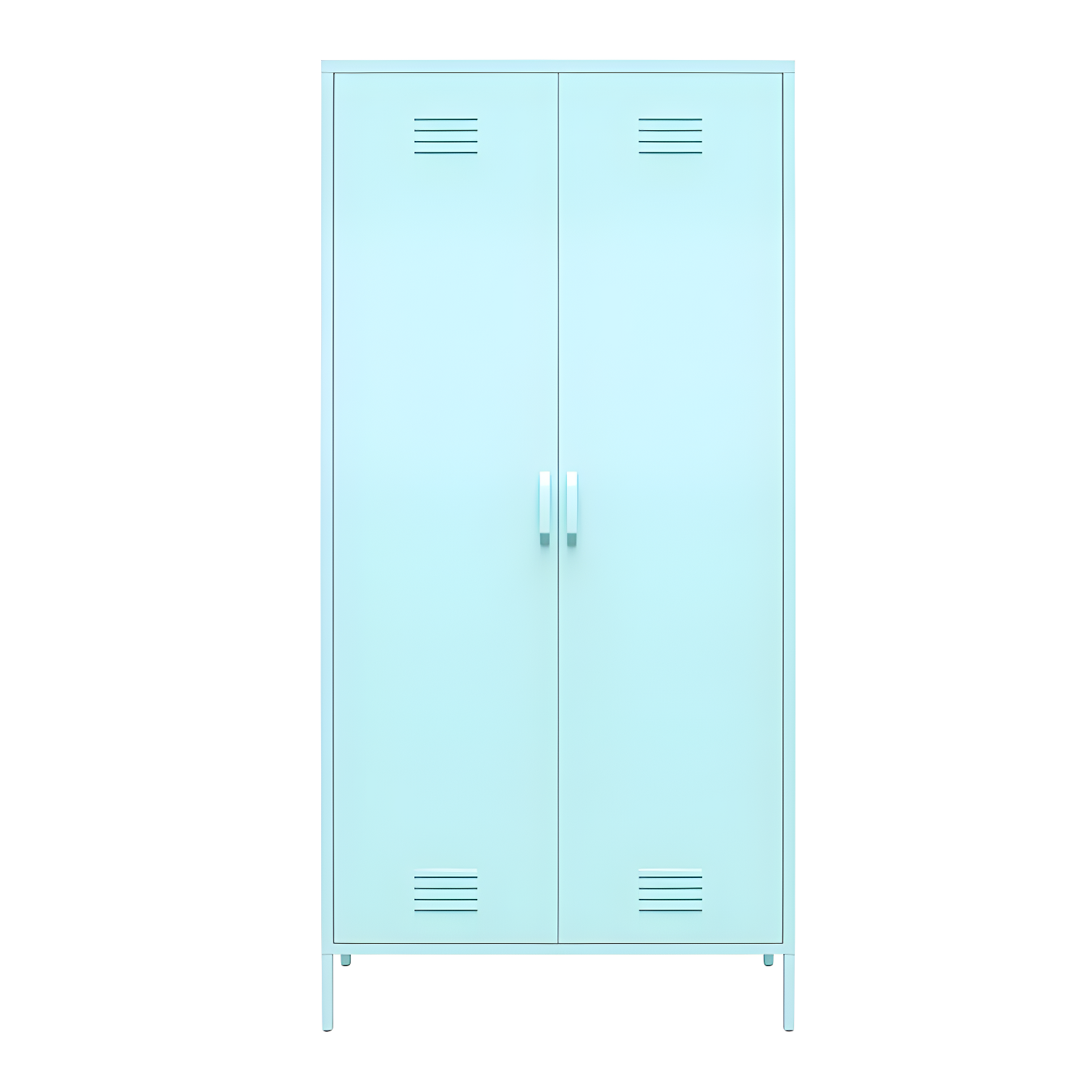 Cache 2 Door Tall Metal Locker Style Storage Cabinet