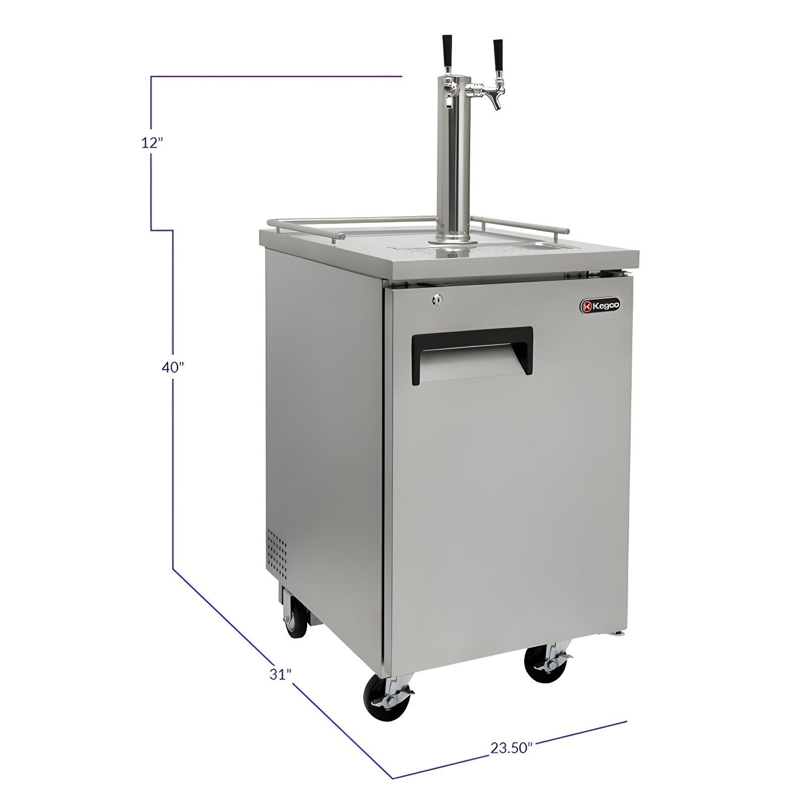 Kegco 8.2 cu. ft. Dual Tap Full Size Kegerator
