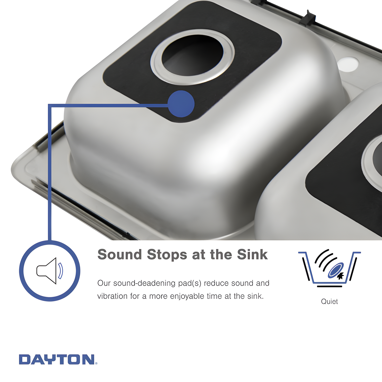 Dayton 25" L x 22" W Drop-In Kitchen Sink